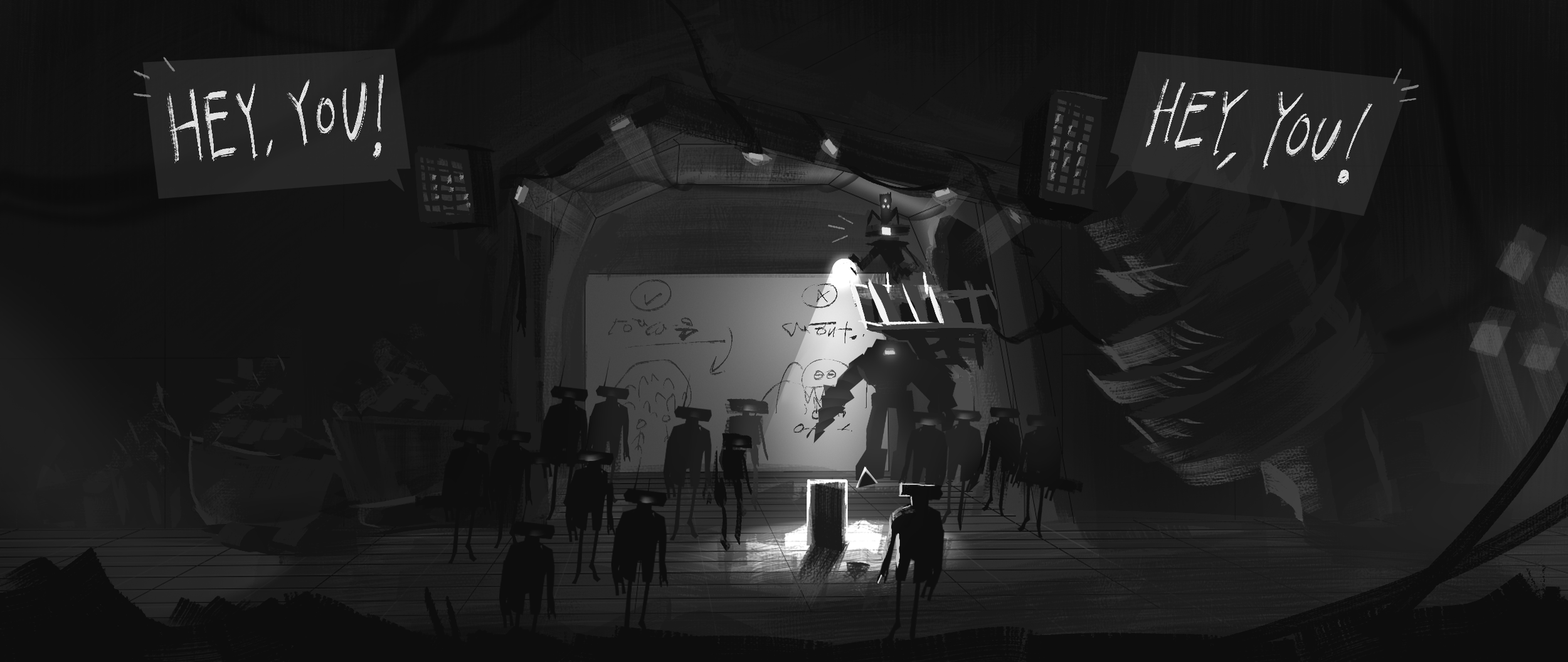 Robot Assembly Room v1. Studio Work: Dark Emerald Gaming Studios, 'Enci's Solution.'