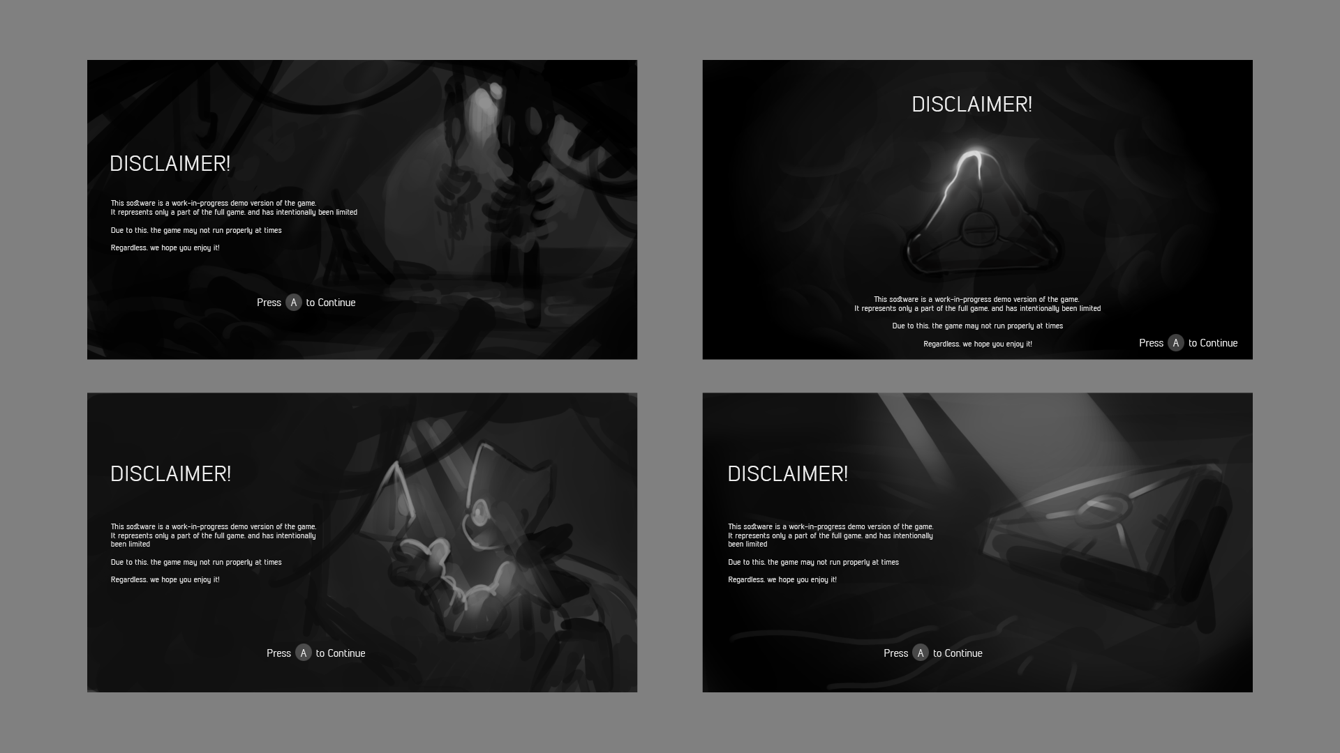 Demo Splash Screen. Studio Work: Dark Emerald Gaming Studios, 'Enci's Solution.'