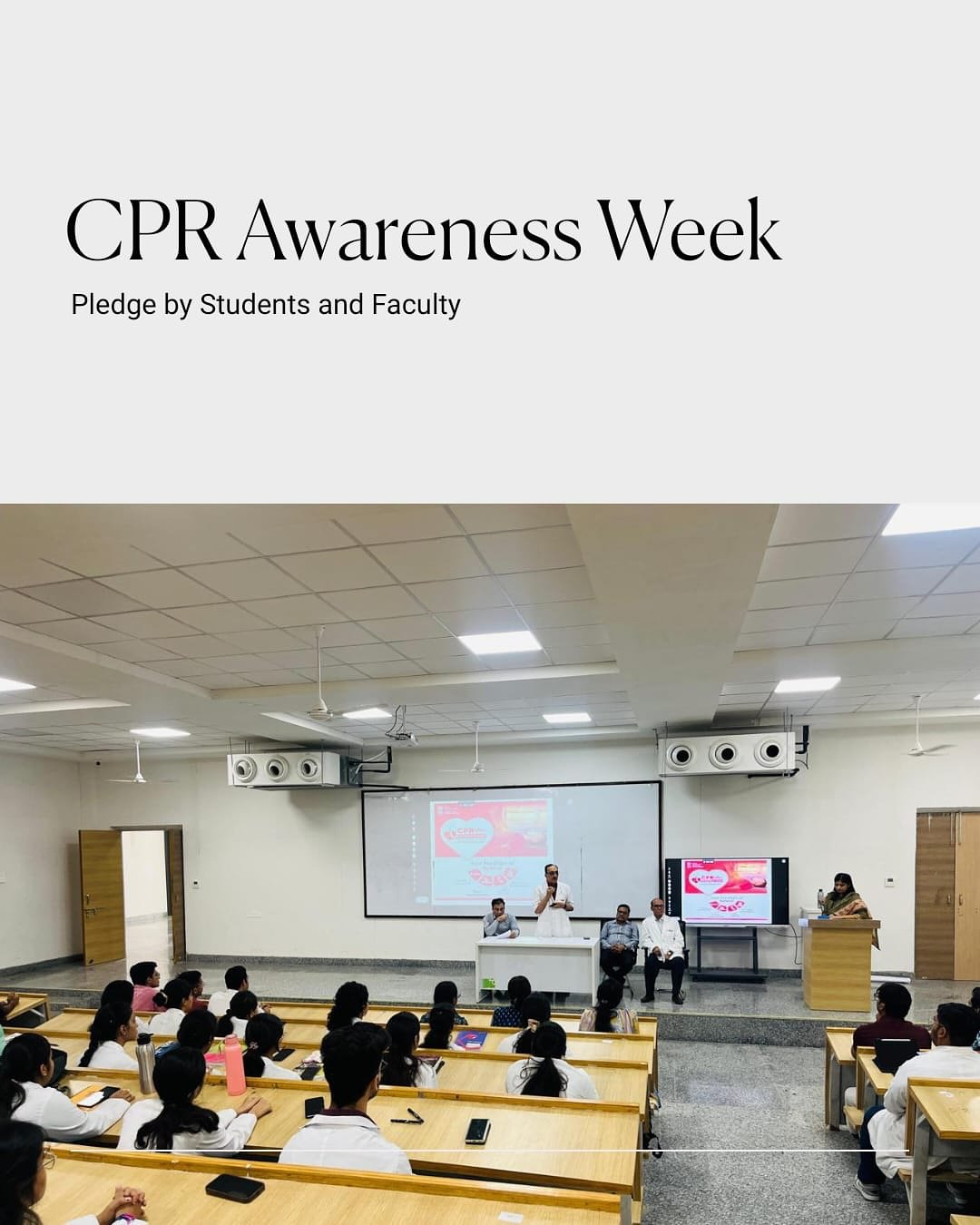 Team JMCH stands united for a heart-safe tomorrow. 

From students to senior faculty, everyone pledged to spread CPR awareness and be the difference when it matters most.

One skill can save countless lives &mdash; let&rsquo;s make CPR a habit of car