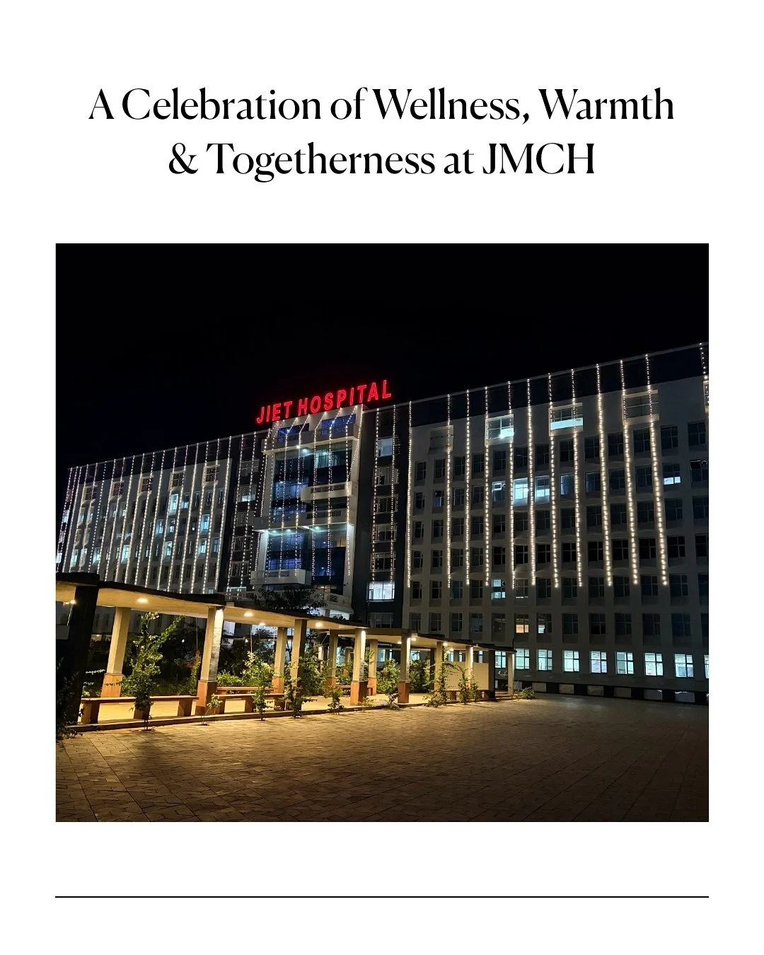 The festival of lights brought warmth, joy, and togetherness to every corner of JMCH. 

From Laxmi Pooja to heartfelt smiles, the celebration truly reflected the spirit of care and compassion that defines us. 🪔

#spreadingsmiles #carewithcompassion 