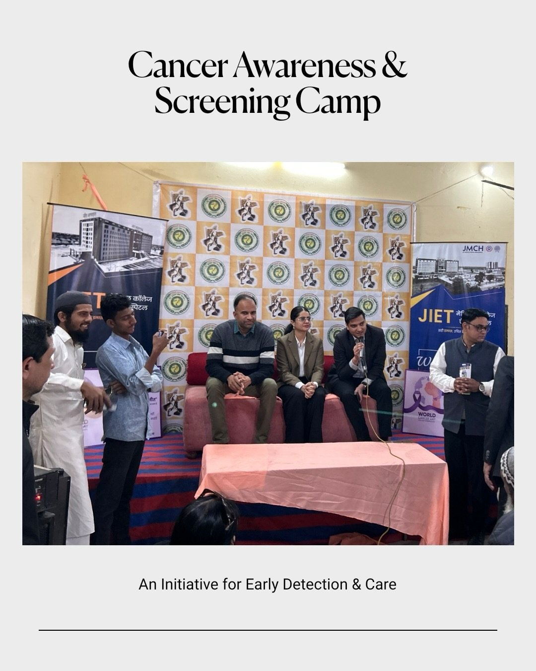 Some battles are won even before treatment begins through awareness, education, and timely action. 🎗️

Through our Cancer Awareness &amp; Screening Camp, JMCH focused on empowering the community with the right knowledge, because early understanding 
