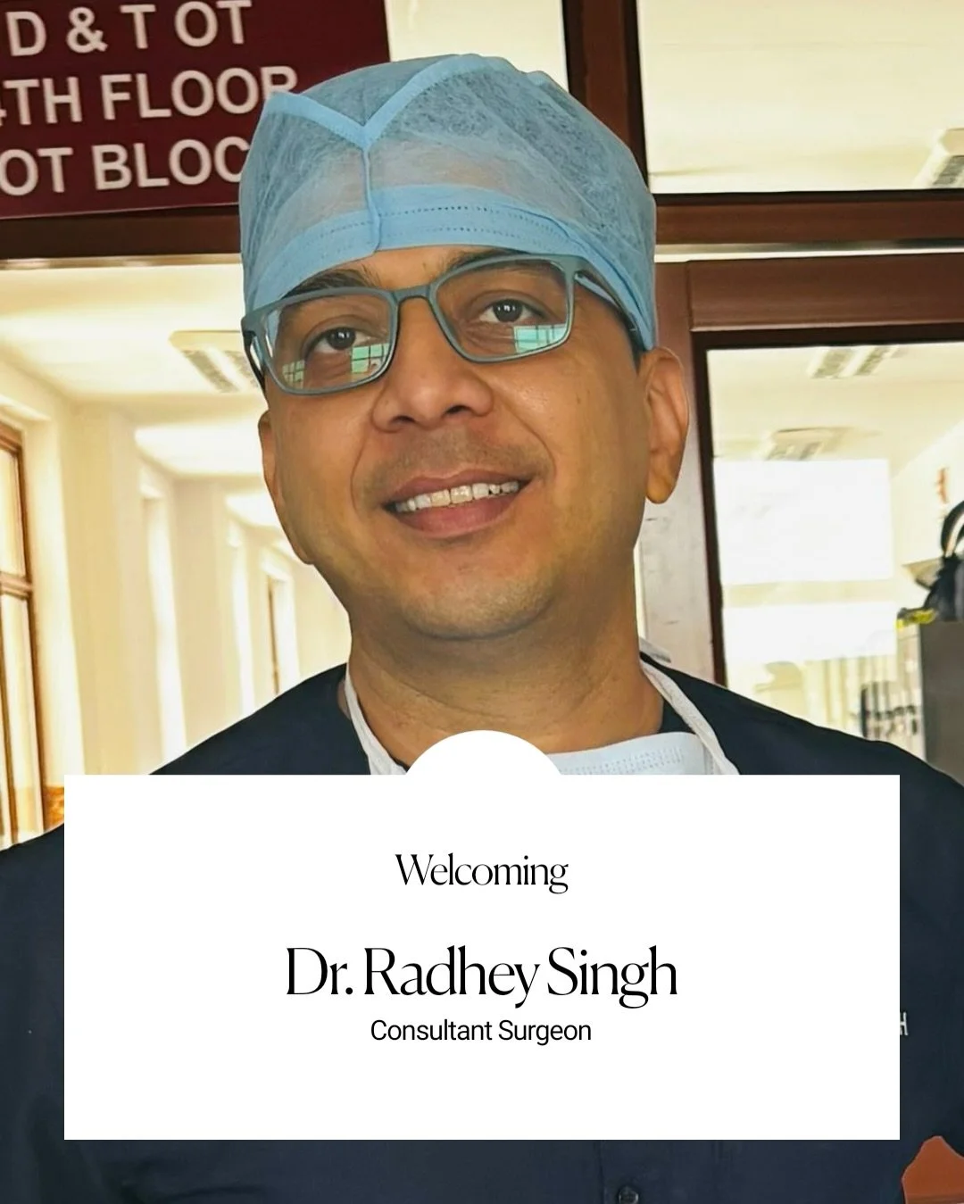 Welcoming excellence to our surgical team 

We are proud to introduce Dr. Radhey Singh, Consultant Surgeon, bringing expertise in general and emergency surgery along with a strong commitment to patient-centric care. 
His dedication to preventive heal
