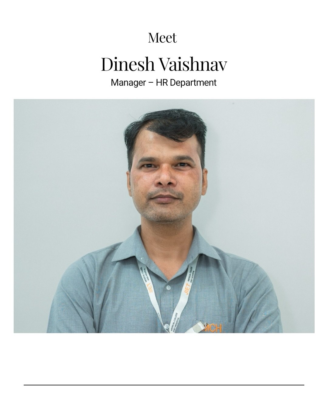 Behind every seamless system is a leader who puts people first.

Meet Dinesh Vaishnav, the driving force behind efficient HR operations. From managing payroll to building strong teams, his work ensures that everything runs smoothly behind the scenes.
