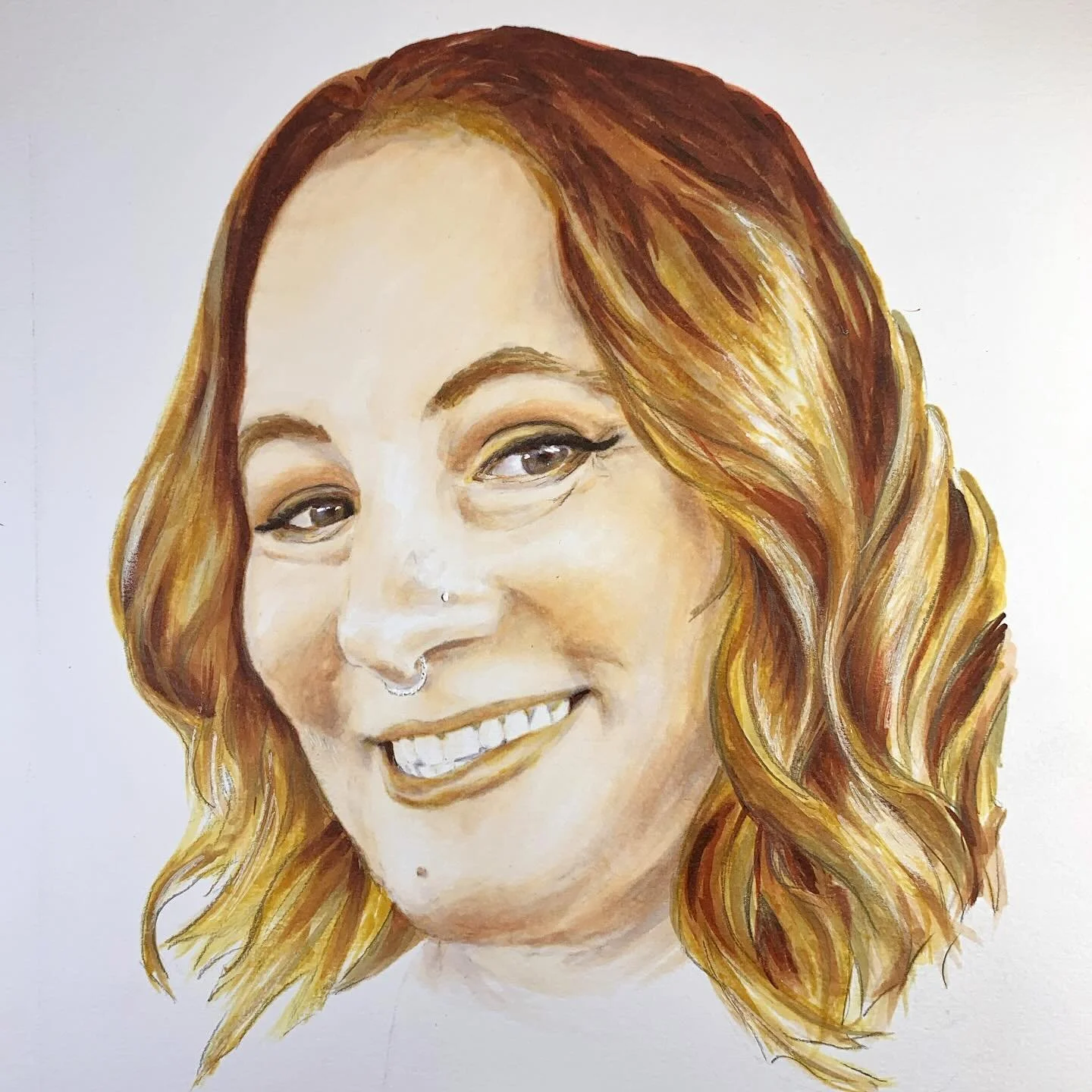 Day 25 - Haley Green @funsize406 - Copic Markers, graphite, &amp; Uni-Ball Signo Gel Pen on Canson Mix Media Paper.

Haley, you are beautiful; you are loved; you were a joy to draw. 🥰

In Greek mythology, the blood of the gods is gleaming gold. My c