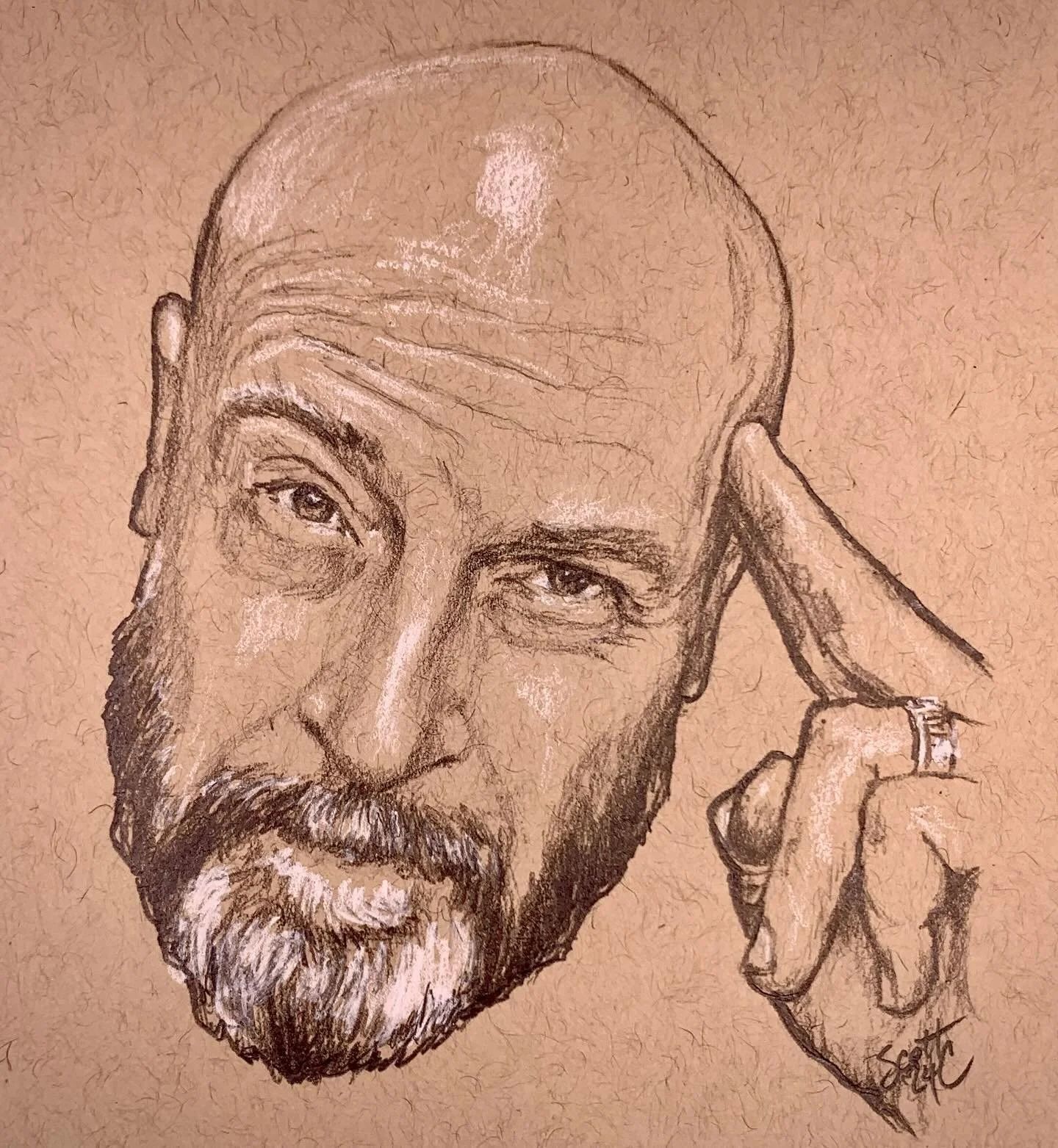 Day 1 - Selfie 7 - Graphite &amp; General&rsquo;s Pastel Chalk Pencil on Strathmore Toned Tan Sketch Paper.

Happy October, my lovelies! I&rsquo;m doing my portrait-per-day thing again!

If you&rsquo;d like me to draw you, plz comment or DM me -or ev