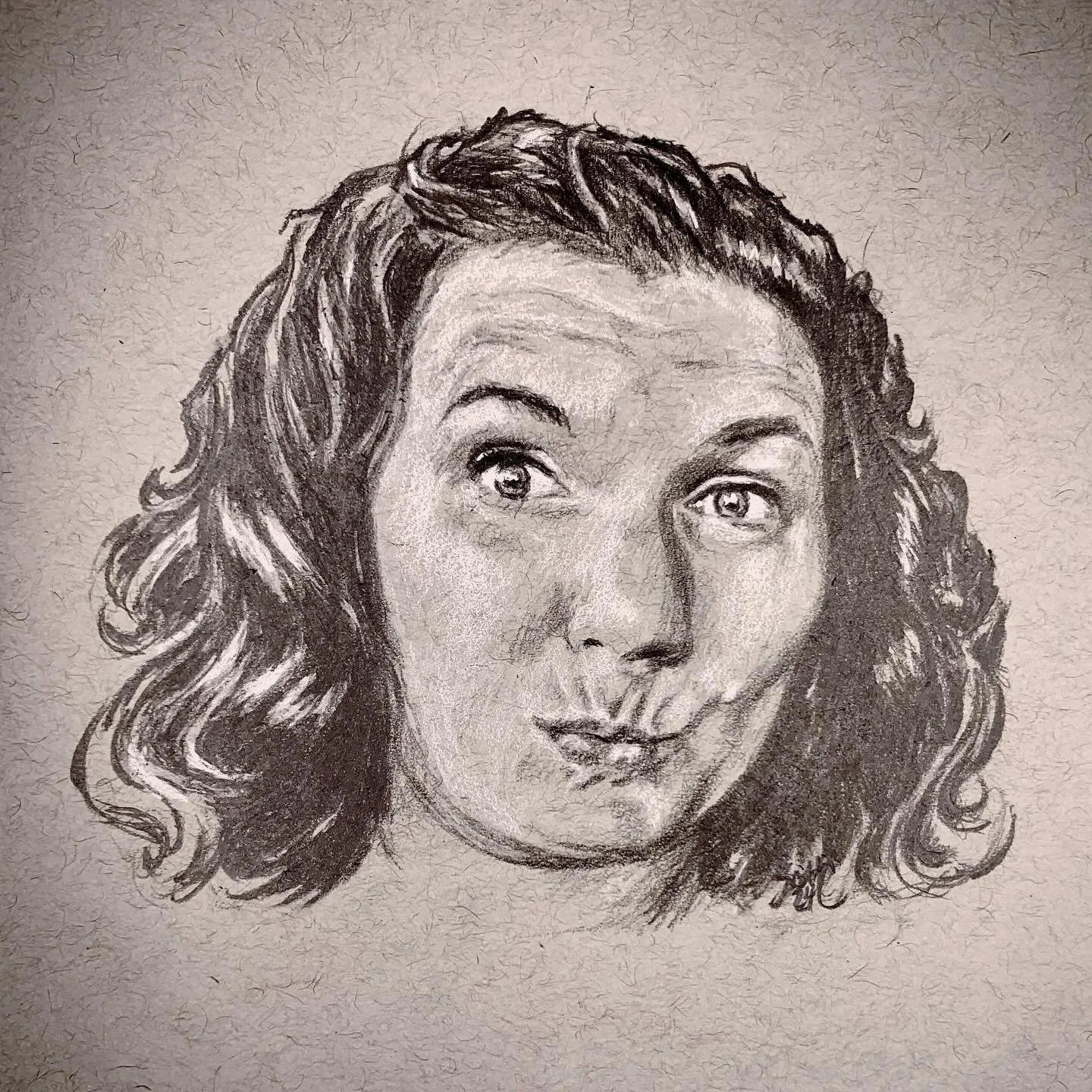 Day 4 - @malkamorgan82 - Graphite &amp; General&rsquo;s Pastel Chalk Pencil on Strathmore Toned Gray Sketch Paper.

Melissa, you are loved -and a lot of fun to draw! Thanks for your patience with your request from last year! 

#DrawingACrowd #inktobe