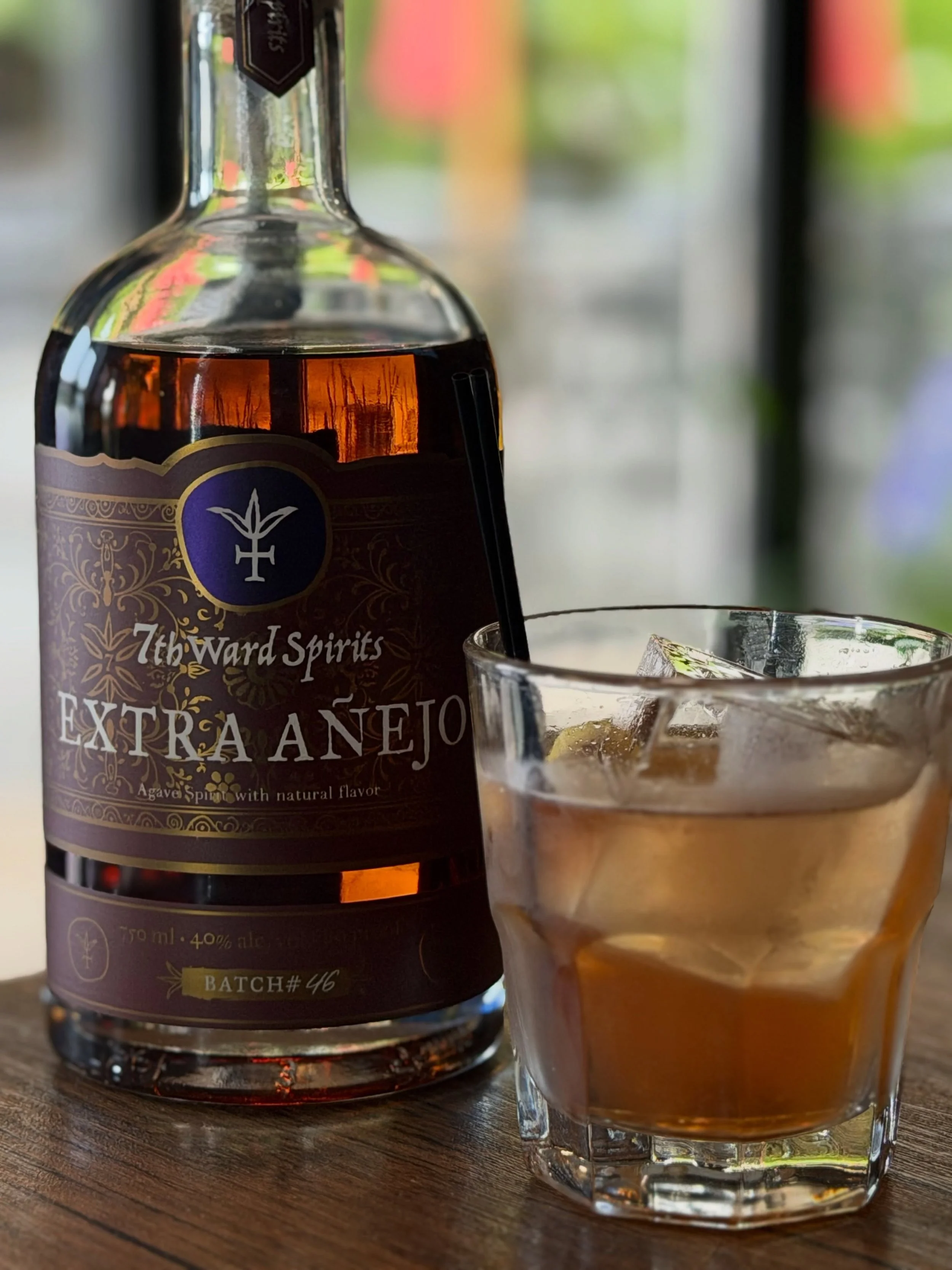 The wait is over! Now offering the new 7th Ward Spirits Extra Anejo! Try it neat, on the rocks or try our new feature Sazerac cocktail!