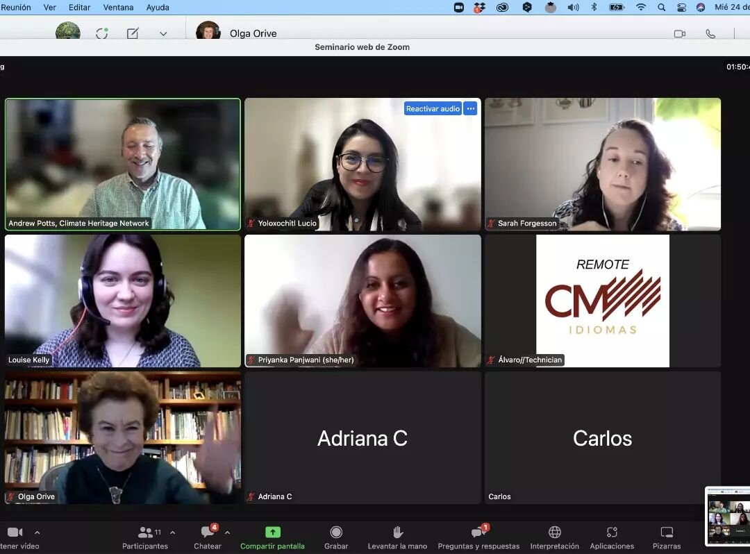 We had a fantastic first session of our Towards #Mondiacult2022 event on Wednesday, thank you to our speakers, translators and everyone who attended. The discussion was around policy and we heard some great examples of culture based climate action.