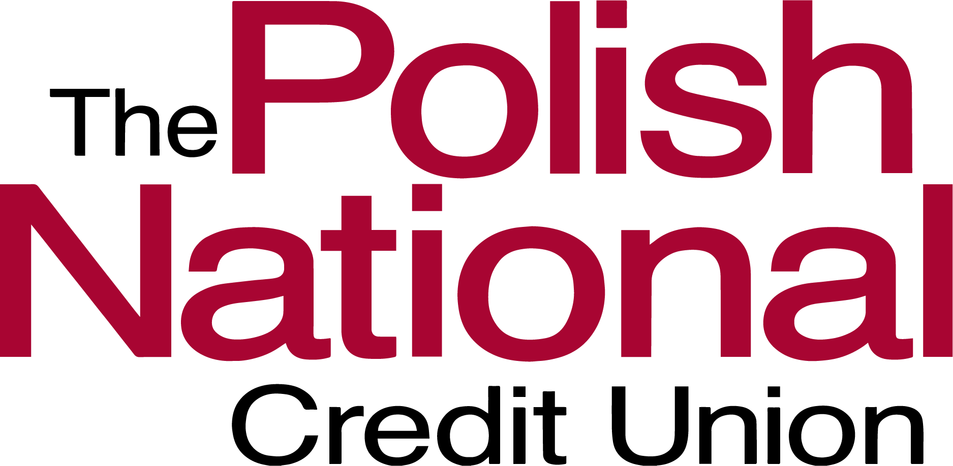Polish National logo in maroon color with black background