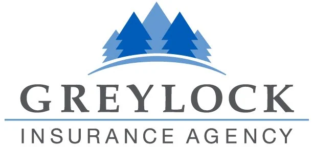 Logo of Greylock Insurance Agency with stylized blue trees above the company name.