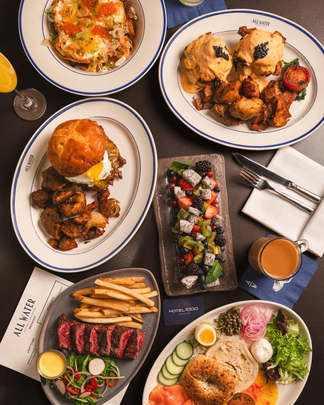 Brunch isn't a meal here, it's a lineup. Come hungry, leave deciding what to order next time.

Reserve your table with the link in our bio!

#AllWaterSeafood #SeattleEats