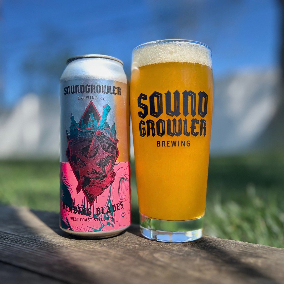 On the third day of Soundgrowler Brewing beer releases, we&rsquo;re bringing back Bending Blades!⚔️👑
This legendary 8% Double IPA is making its triumphant return, and we couldn't be more pumped! Enjoy the citrus bouquet from the massive amounts of C