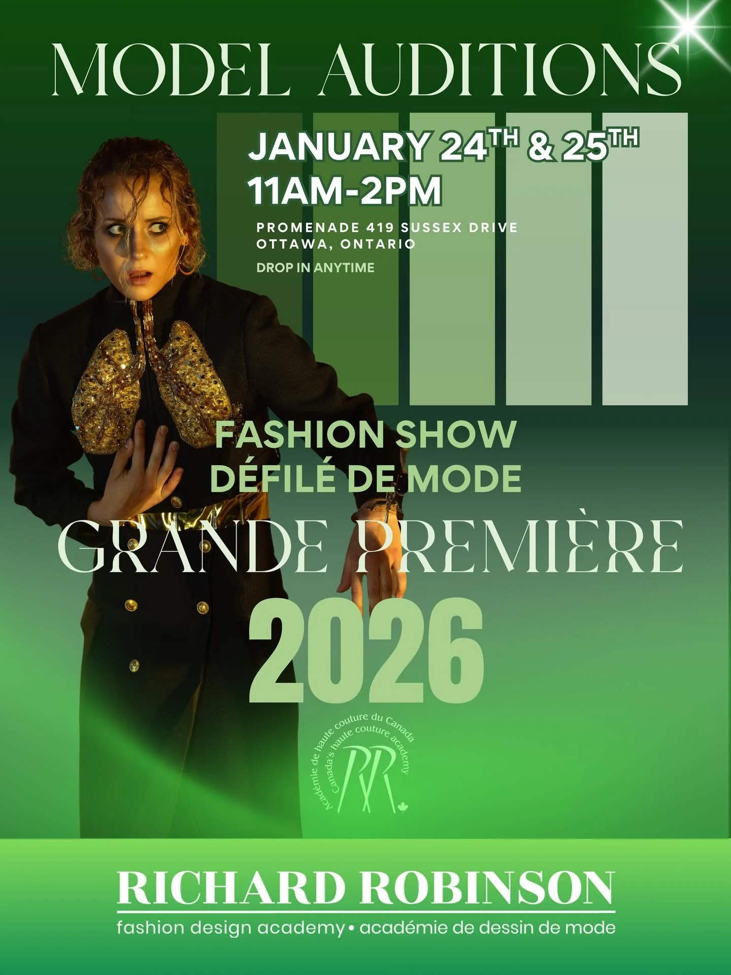 Runway dreams start here! Model auditions January 24th &amp; 25th -EVERYONE is welcome 

Bring your walk. Bring your personality. We will take care of the rest. 

The auditions are for the Grande Premi&egrave;re fashion show happening May 2nd at the 