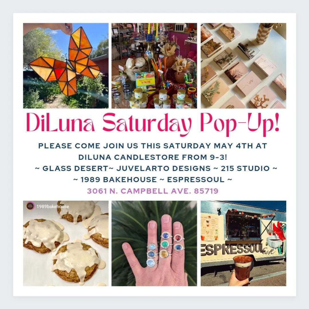 Come join us for this May Pop-up at @dilunacandlestore this Saturday, May 4th ~ 9-3🌸

Can think of a nicer day to spend a Saturday than with these incredible artists + treat-makers including;

🌸Gorgeous prints and cards showcasing the softness of t