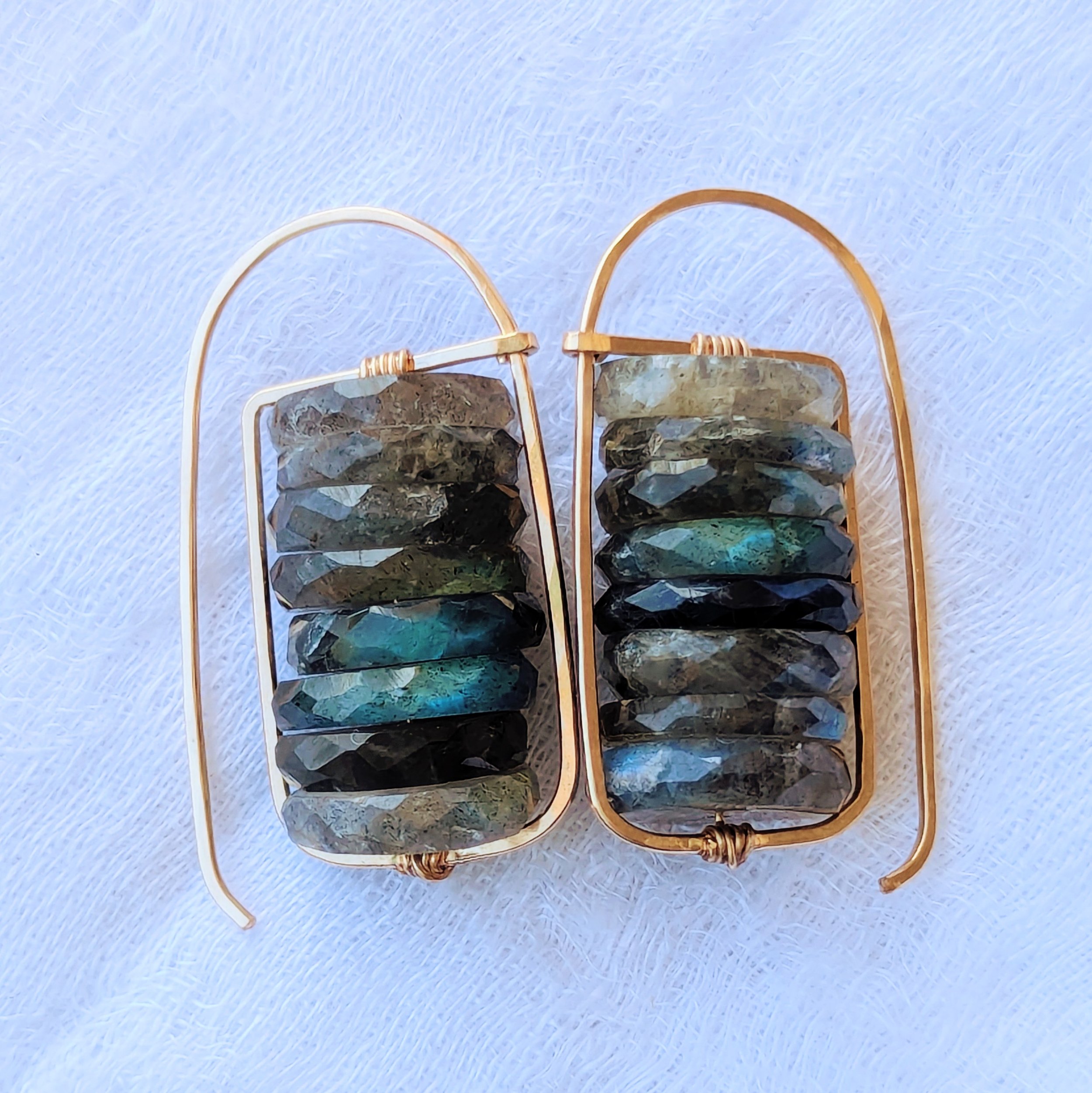 Labradorite Stack Earrings