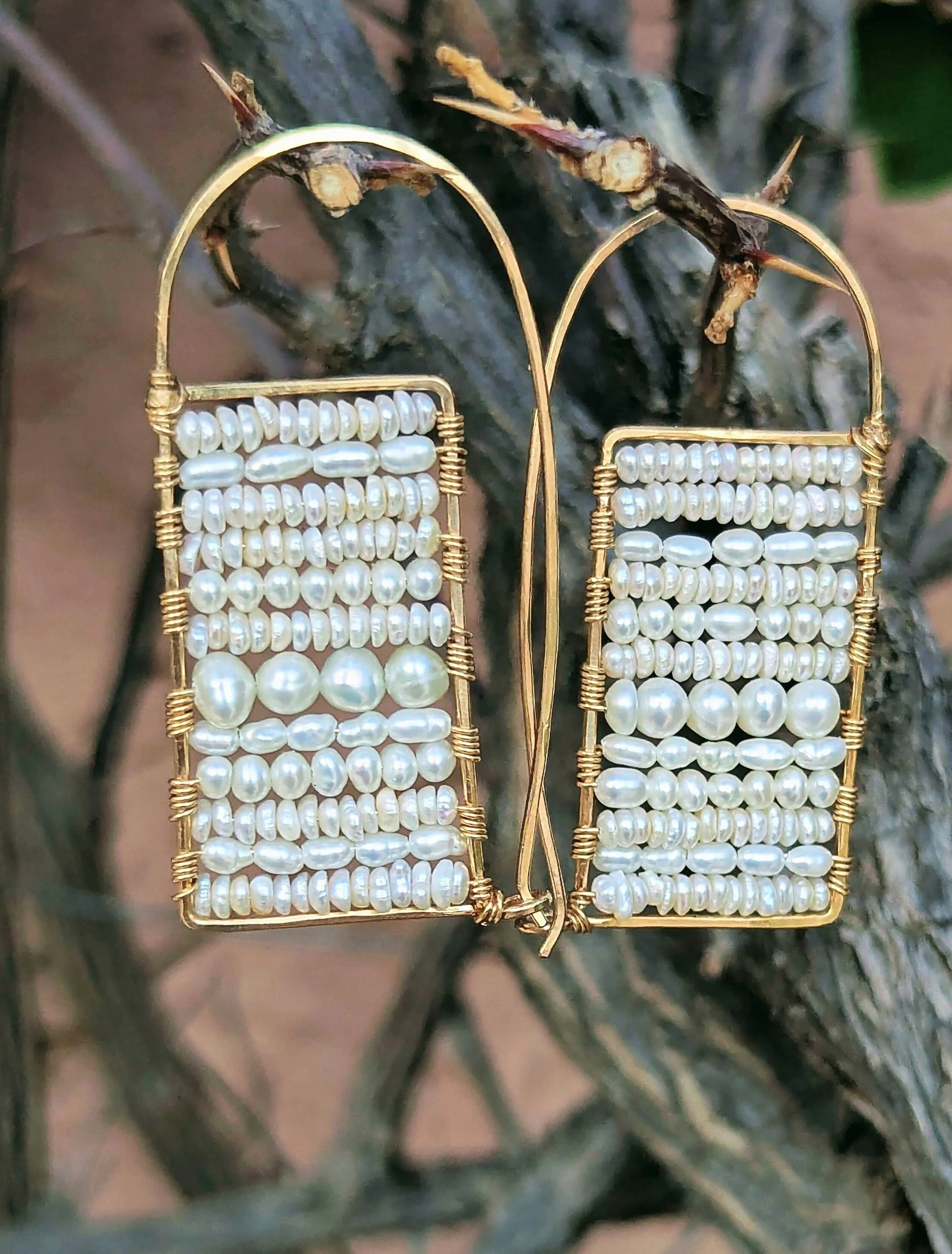 Pearl Mosaic Earrings