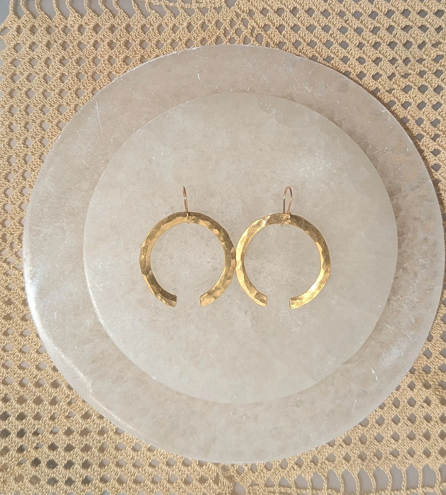 Open Brass Hoops
