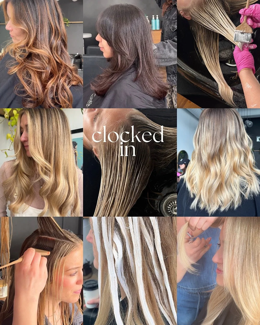 clocked in vs. clocked out ✨ 

We&rsquo;ve had such a fun week creating the dreamiest hair! Now time to unwind and enjoy the sun 🐞🌞🌸🦋

Our books have limited availability this time of year so plan ahead! Link to book with our team in bio 🩵

#slc