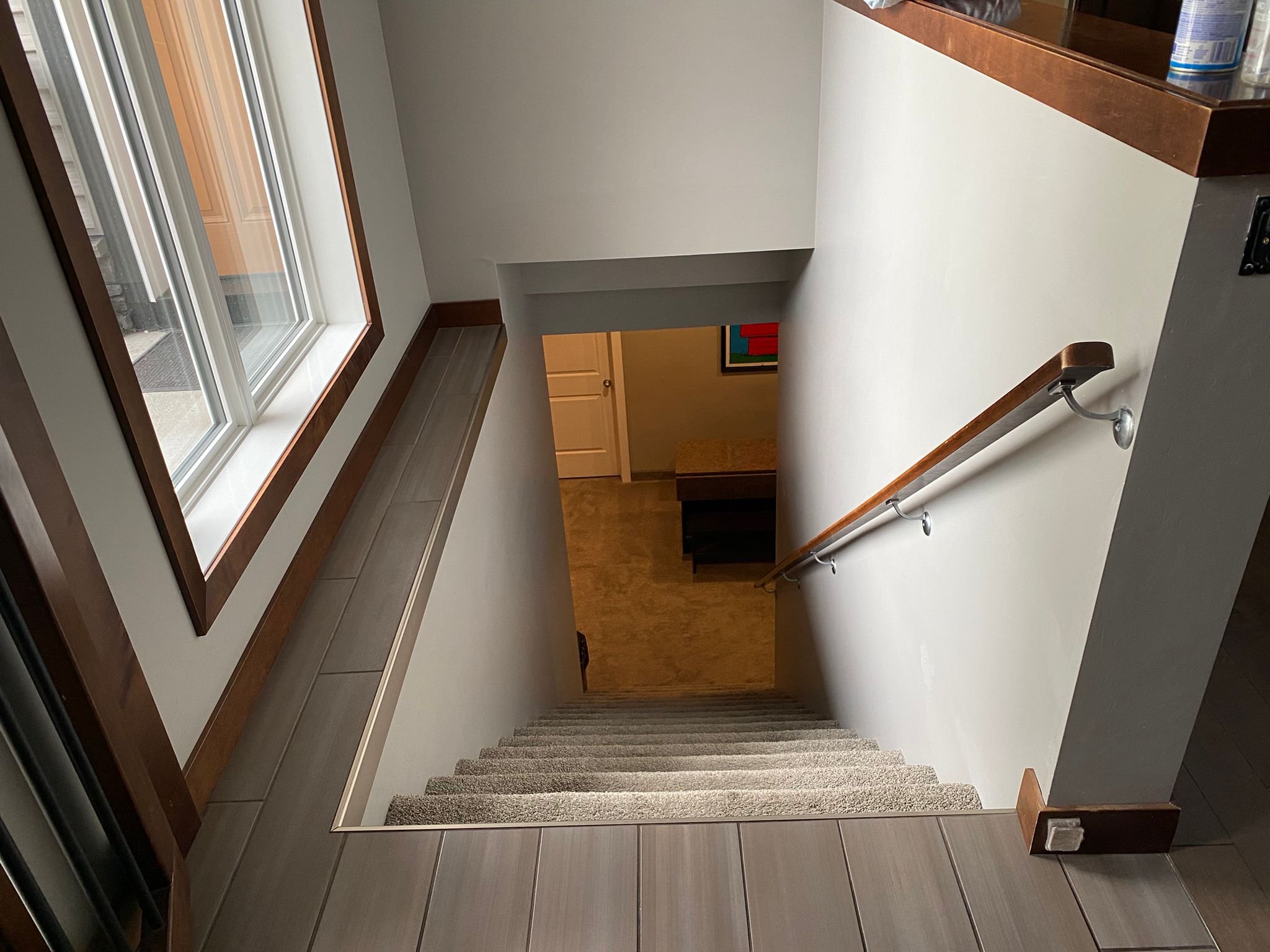 Stairs to lower level
