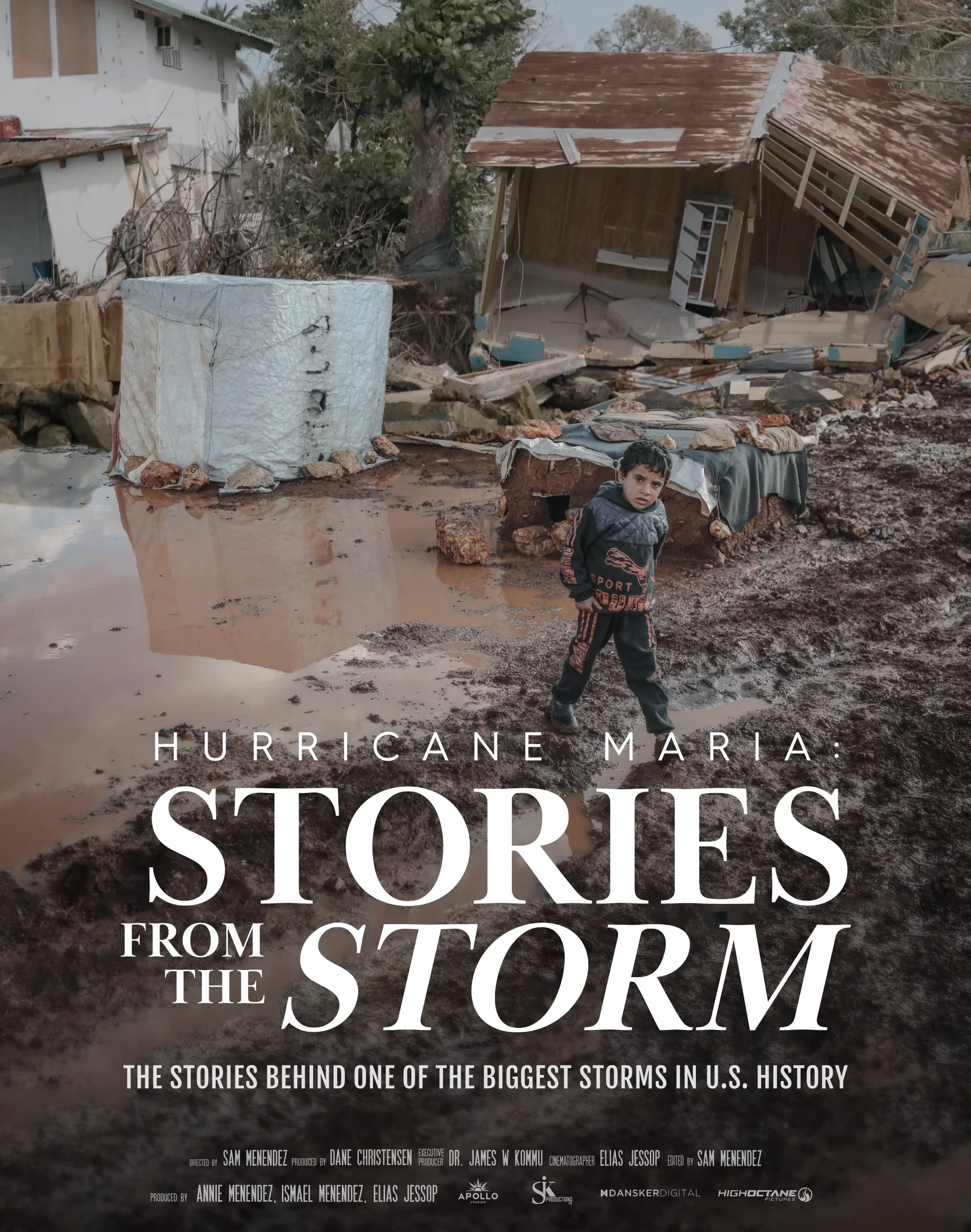Hurricane Maria: Stories from the Storm (Voices of Maria) official documentary poster, directed by Sam Menendez