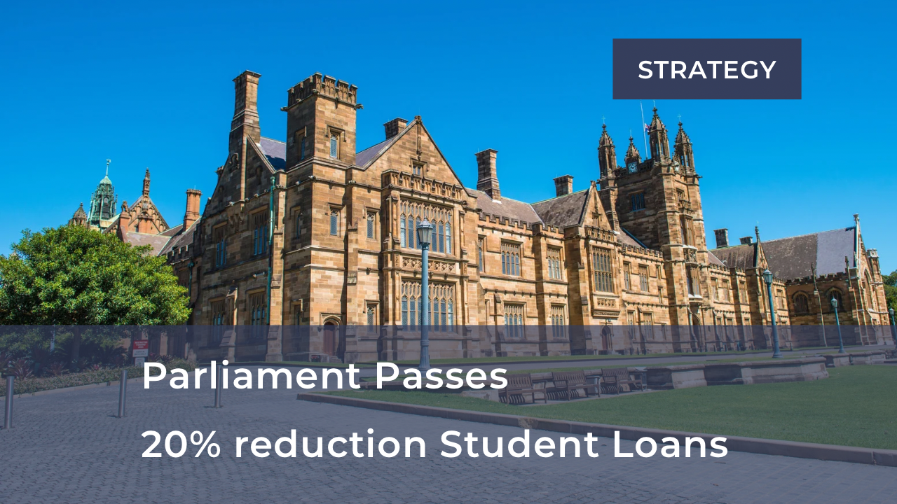      

 
    Major Student Loan Changes Passed by Parliament   Significant reforms to the student loan system will take effect from mid-2025, delivering immediate debt relief and fairer repayments for millions of Australians.  The Australian Governme