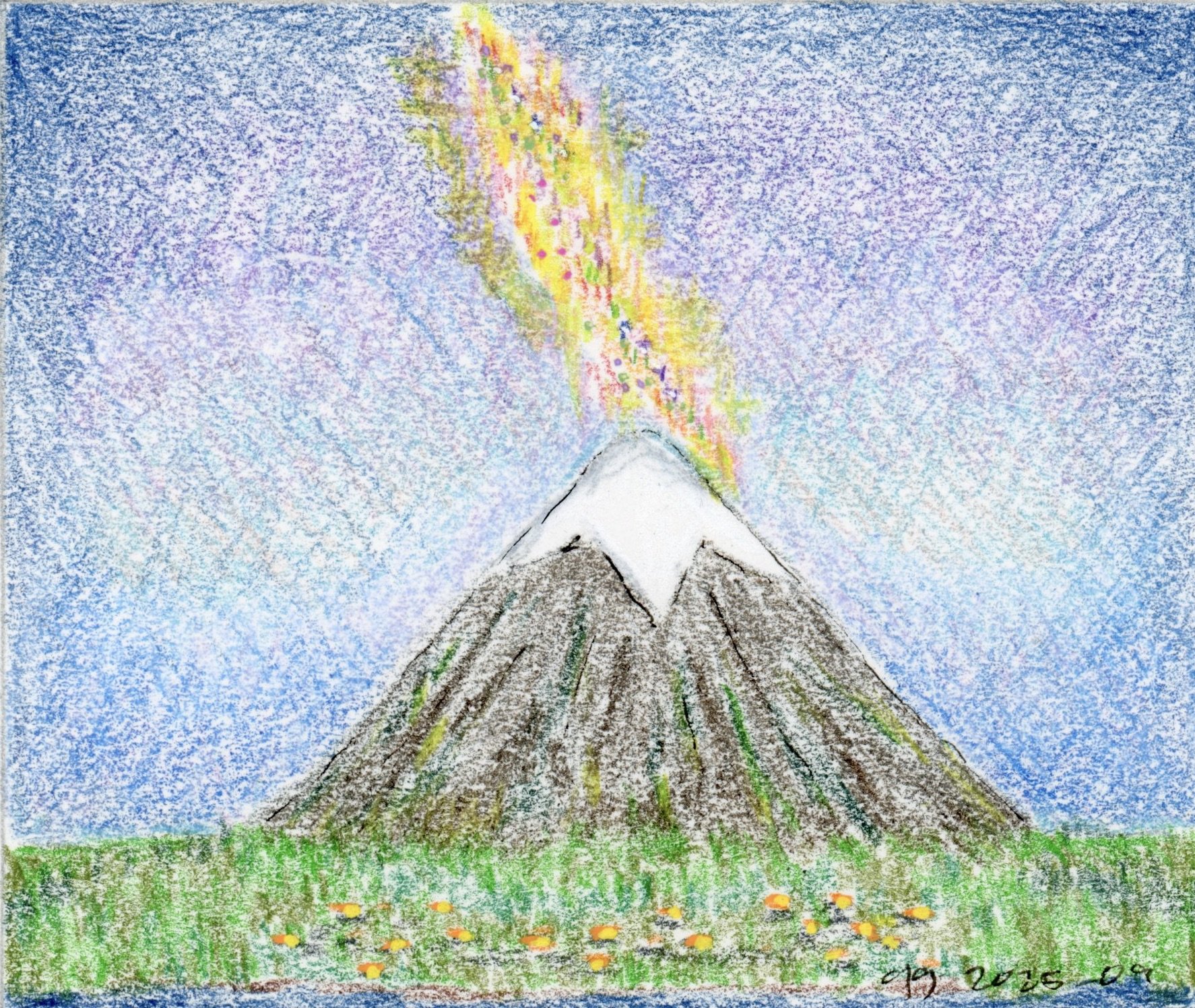 Color pencil - Mt. Galaxy