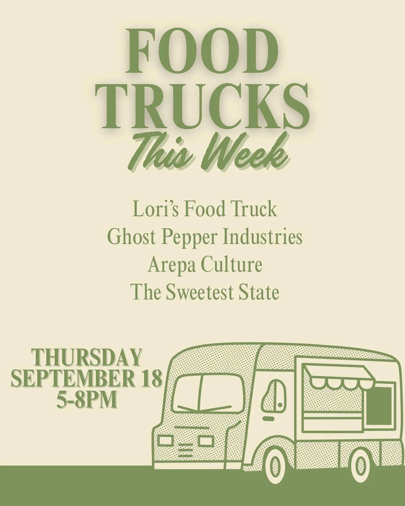 Rock &rsquo;N The Garden is back this week! 🌿🎶

Join us this Thursday, September 18, from 5&ndash;8 PM for an evening of live music, fresh air, and a delicious lineup of local food trucks! 

Bring your friends, grab a lawn chair, pack your favorite