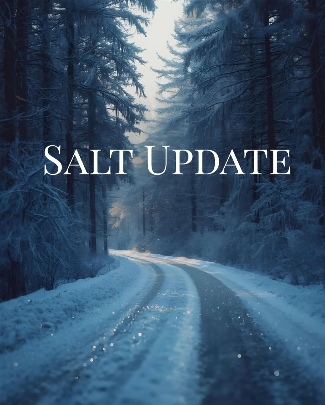 Please WATCH OUR SOCIALS❄️

❤️Like and follow to be kept in the loop!

We will post the minute we know that the salt will arrive.

Bulk and bagged salt should be restocked this afternoon. Time of arrival TBD.

This shipment should be solar salt (high