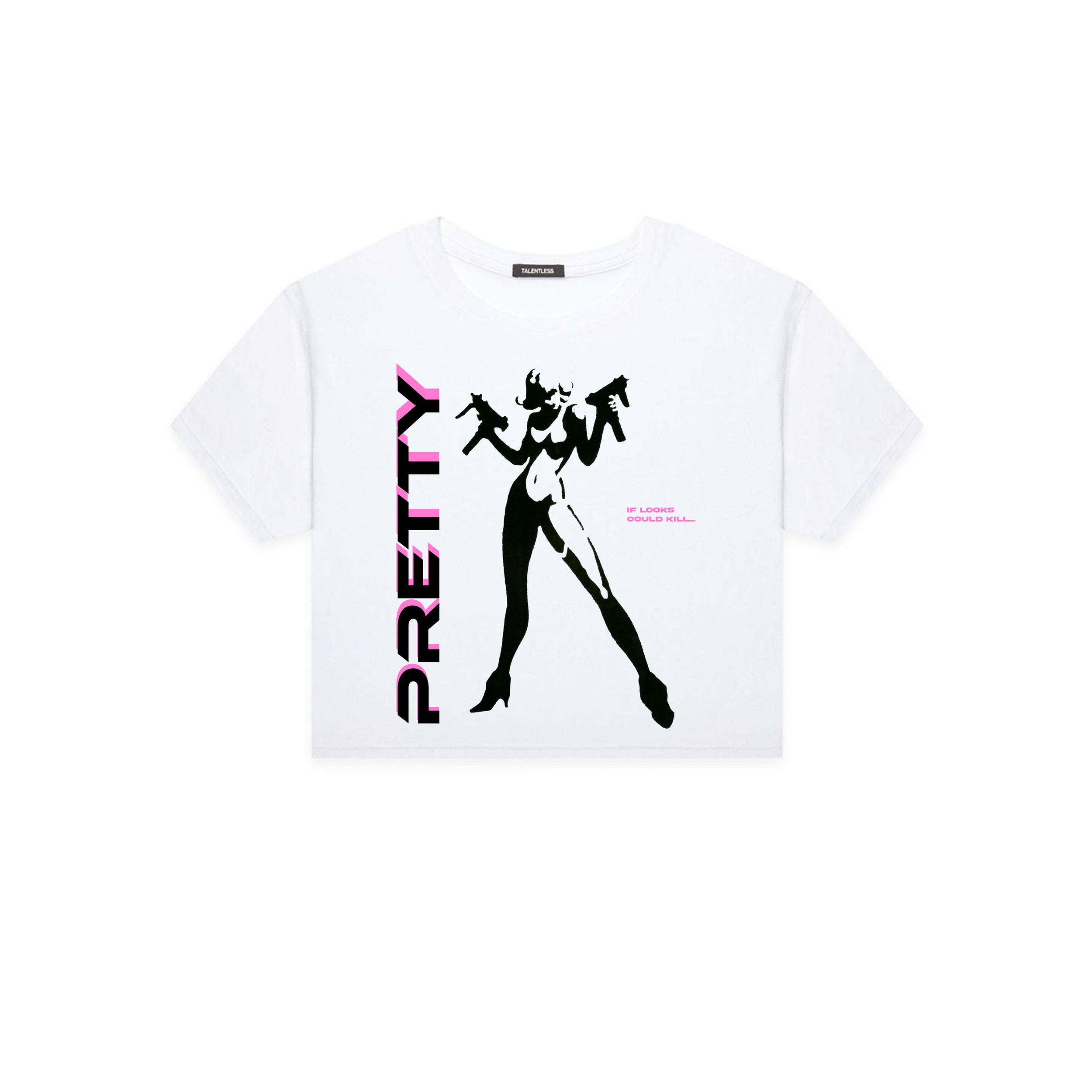 PRETTY CROP TOP (Black/White)
