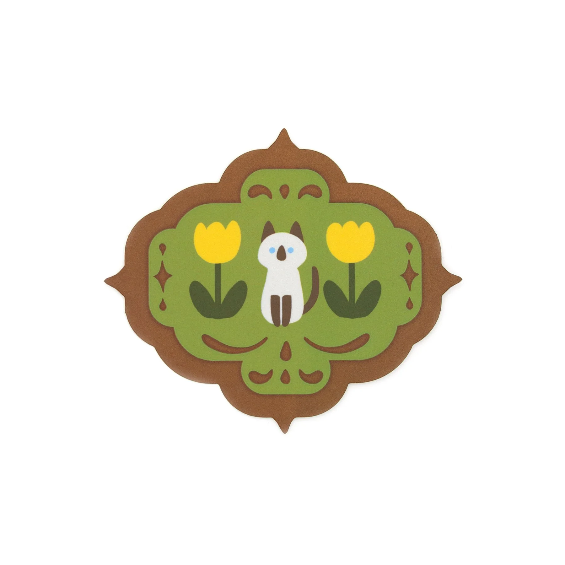 Yellow Tulips Vinyl Sticker (Holographic)