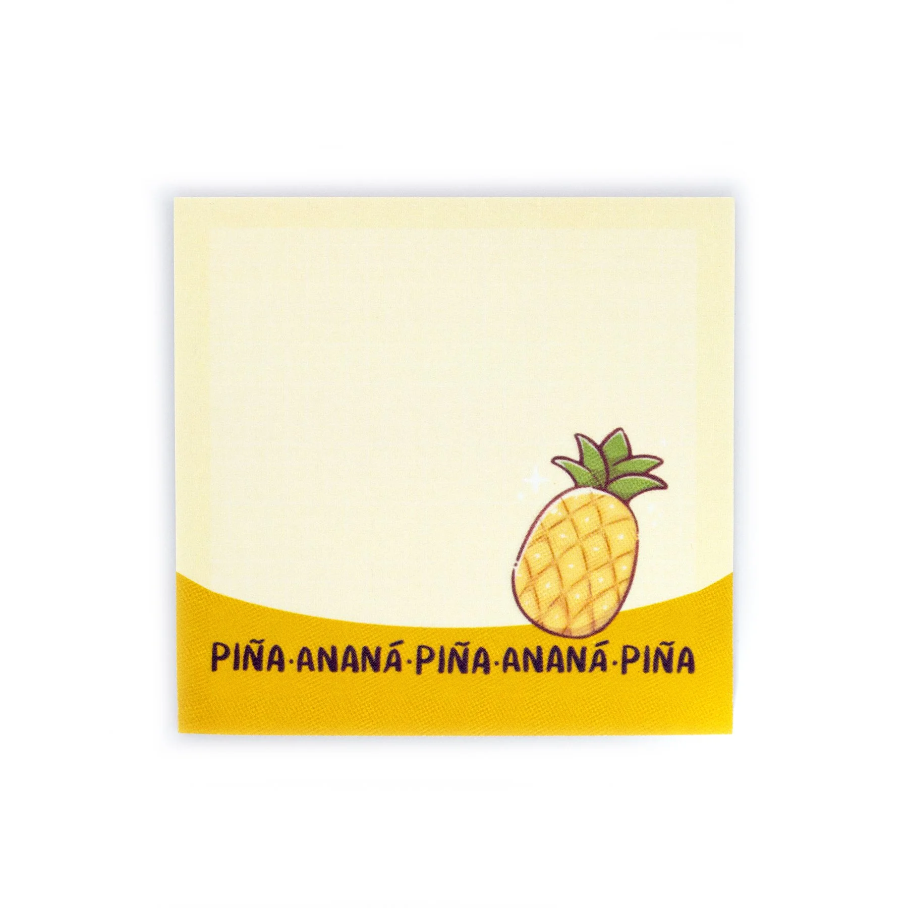 Pineapple Sticky Note - Foods In Spanish (LATAM) - B GRADE