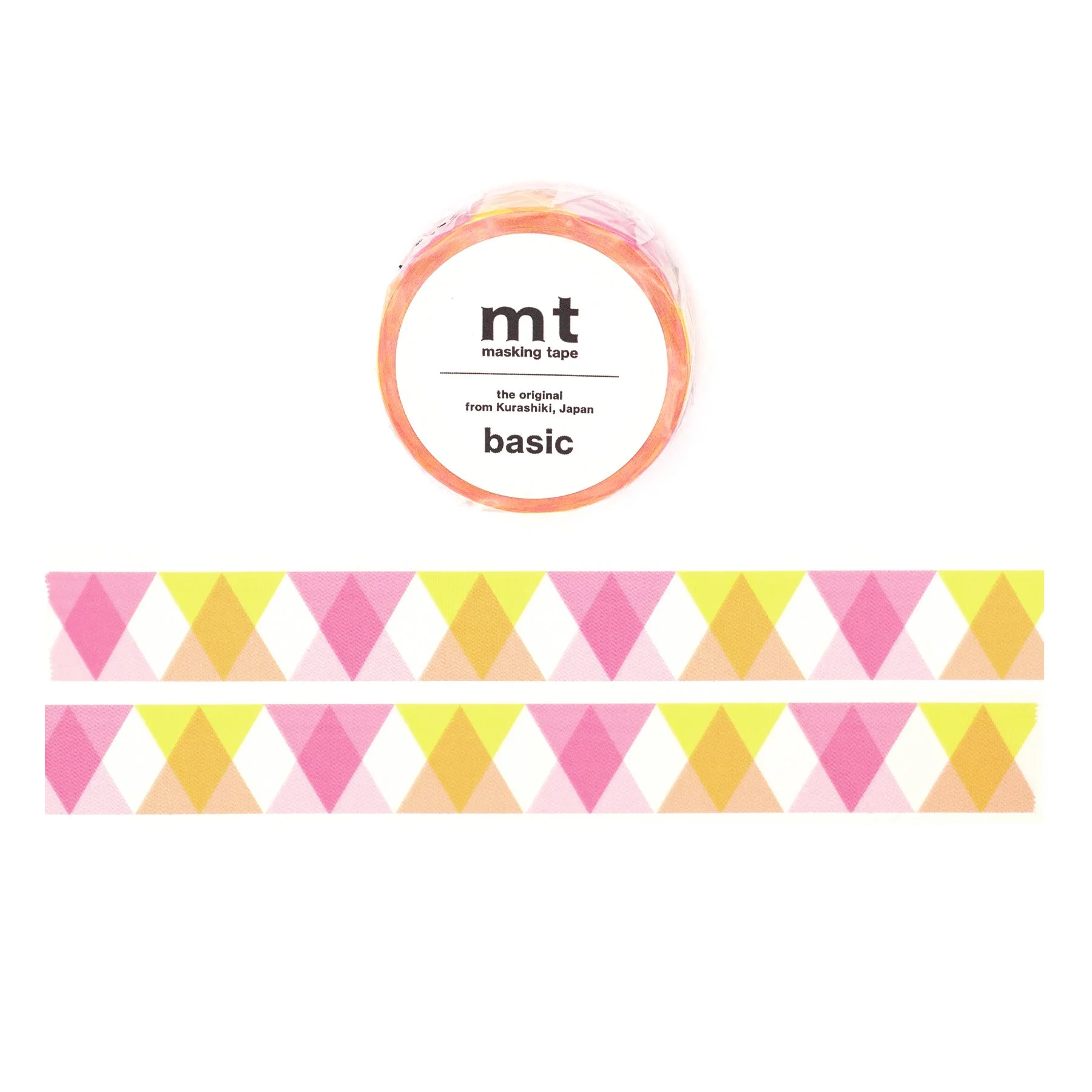 MT Washi Tape - Triangle and Diamond Pink