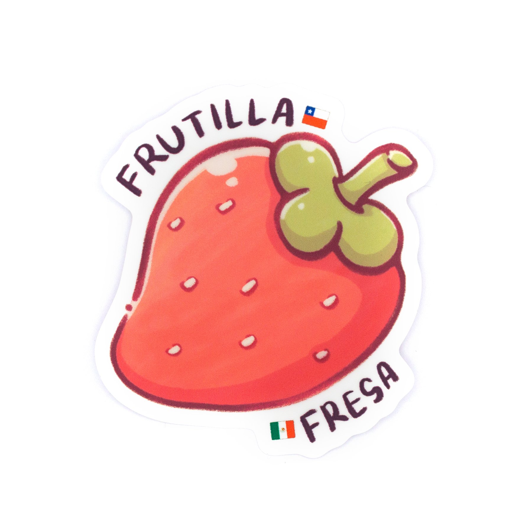 Strawberry AKA Frutilla, Fresa Matte Vinyl Sticker