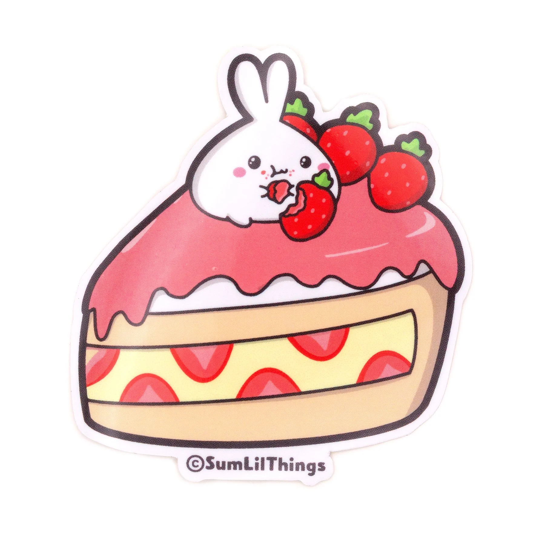 Strawberry Shortcake (Transparent) Vinyl Sticker