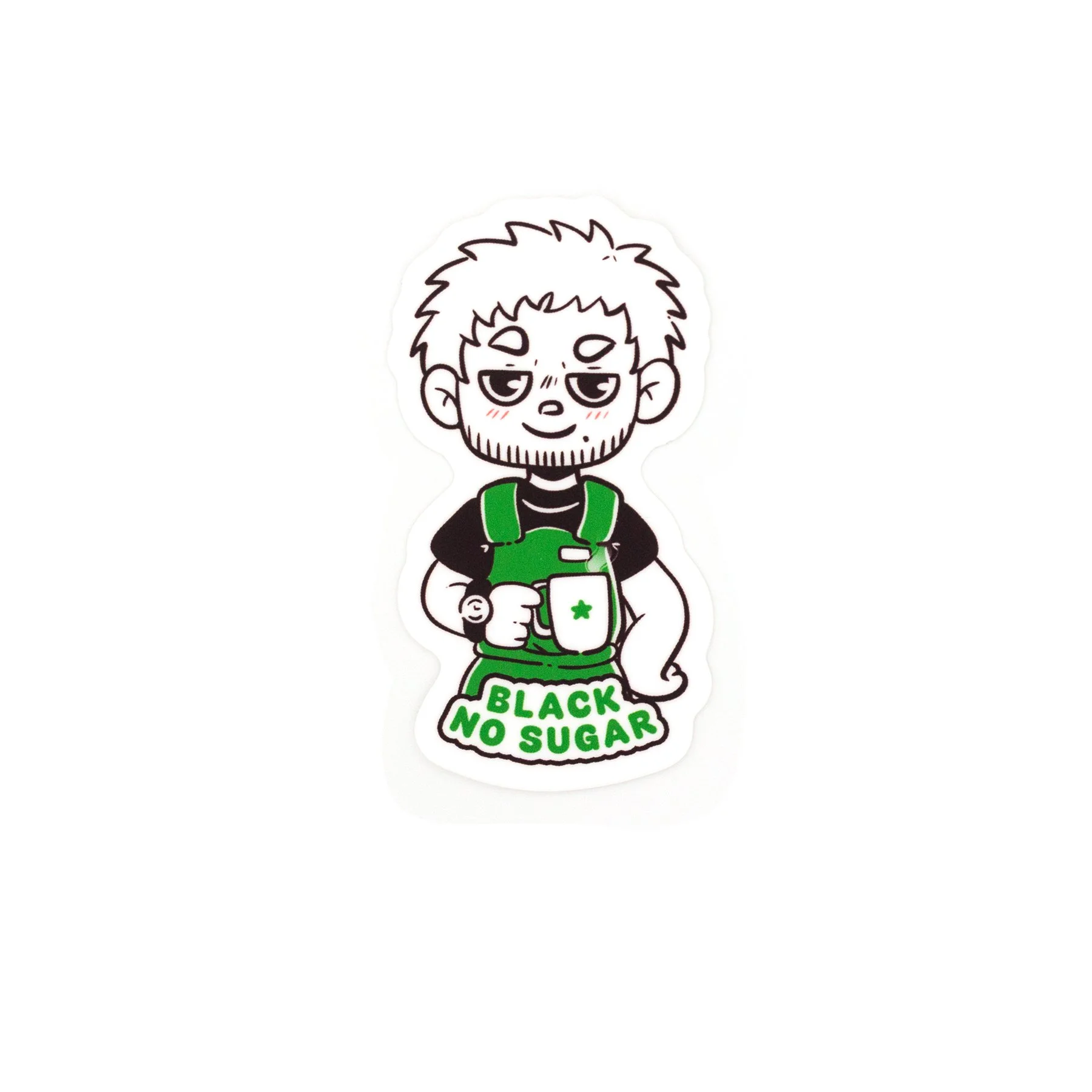 Black, No Sugar Manuel Matte Vinyl Sticker