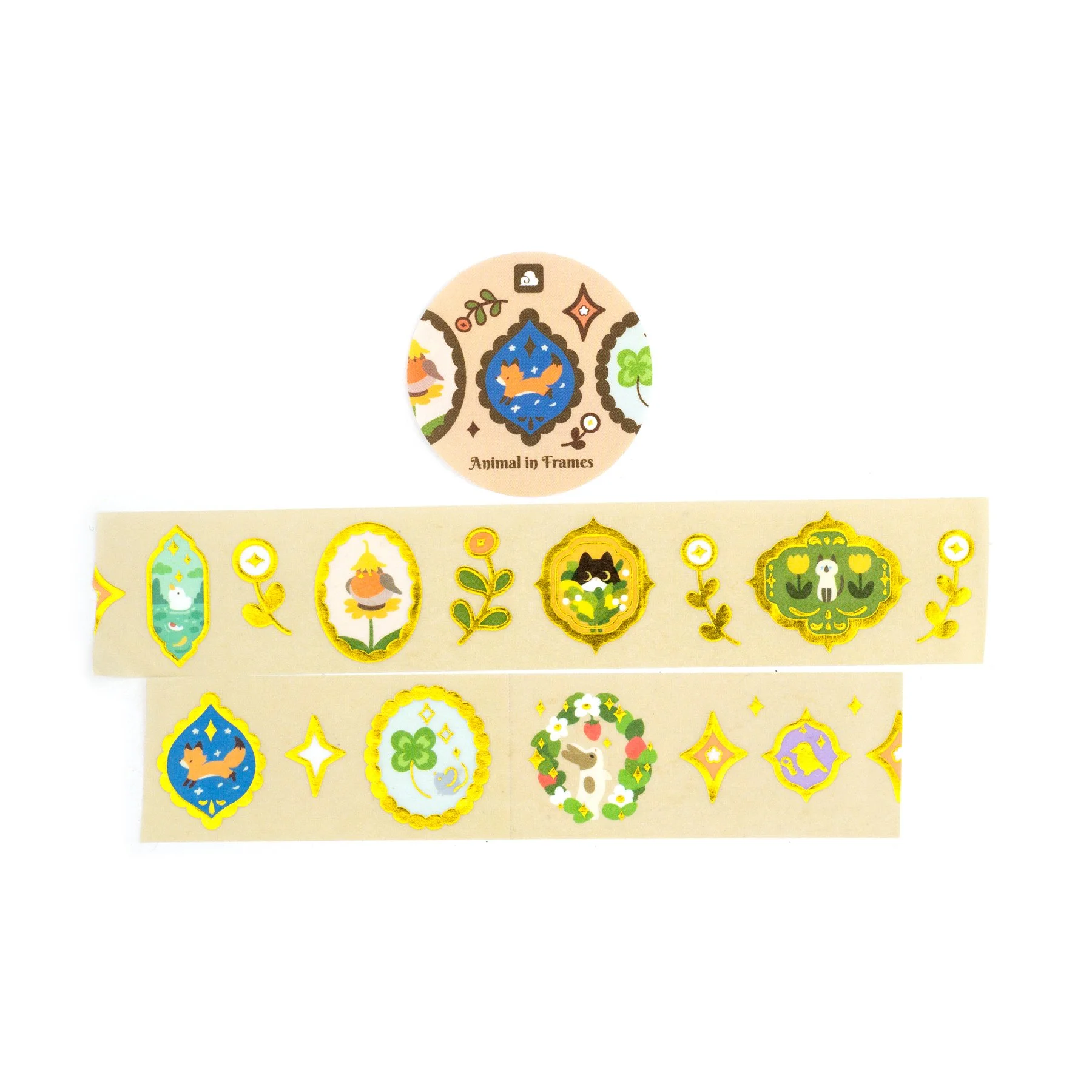 Animal in Frames Washi Tape (Foil)