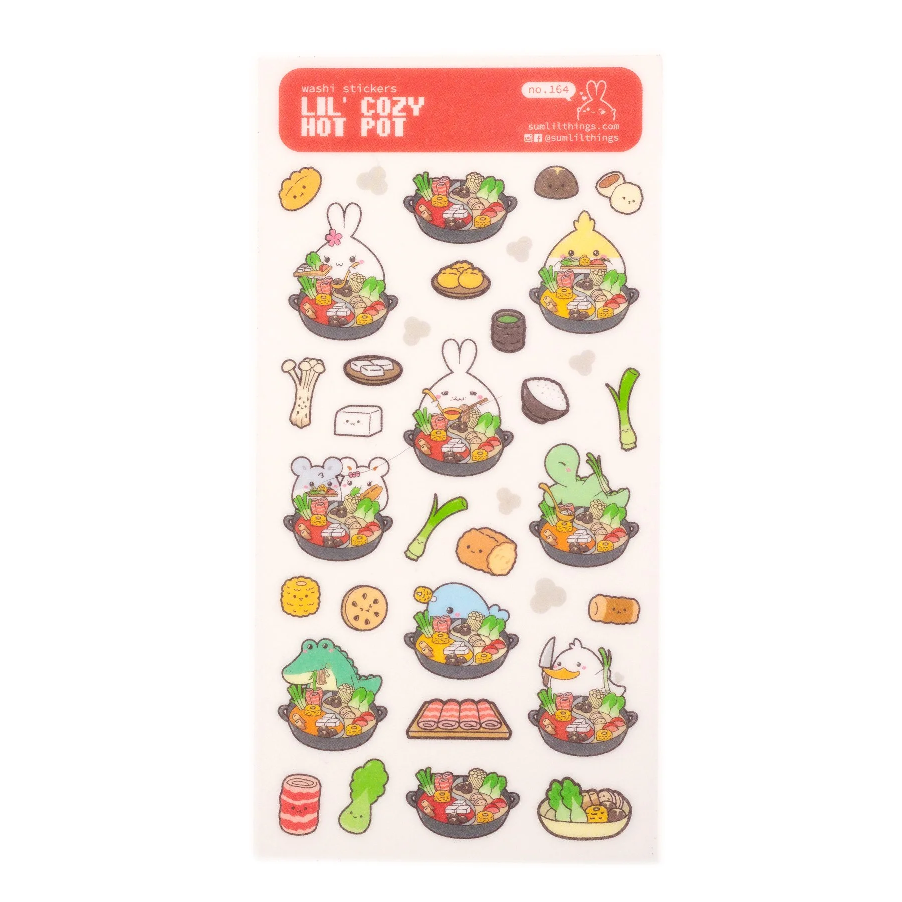 Lil' Cozy Hot Pot Sticker Sheet (Washi)