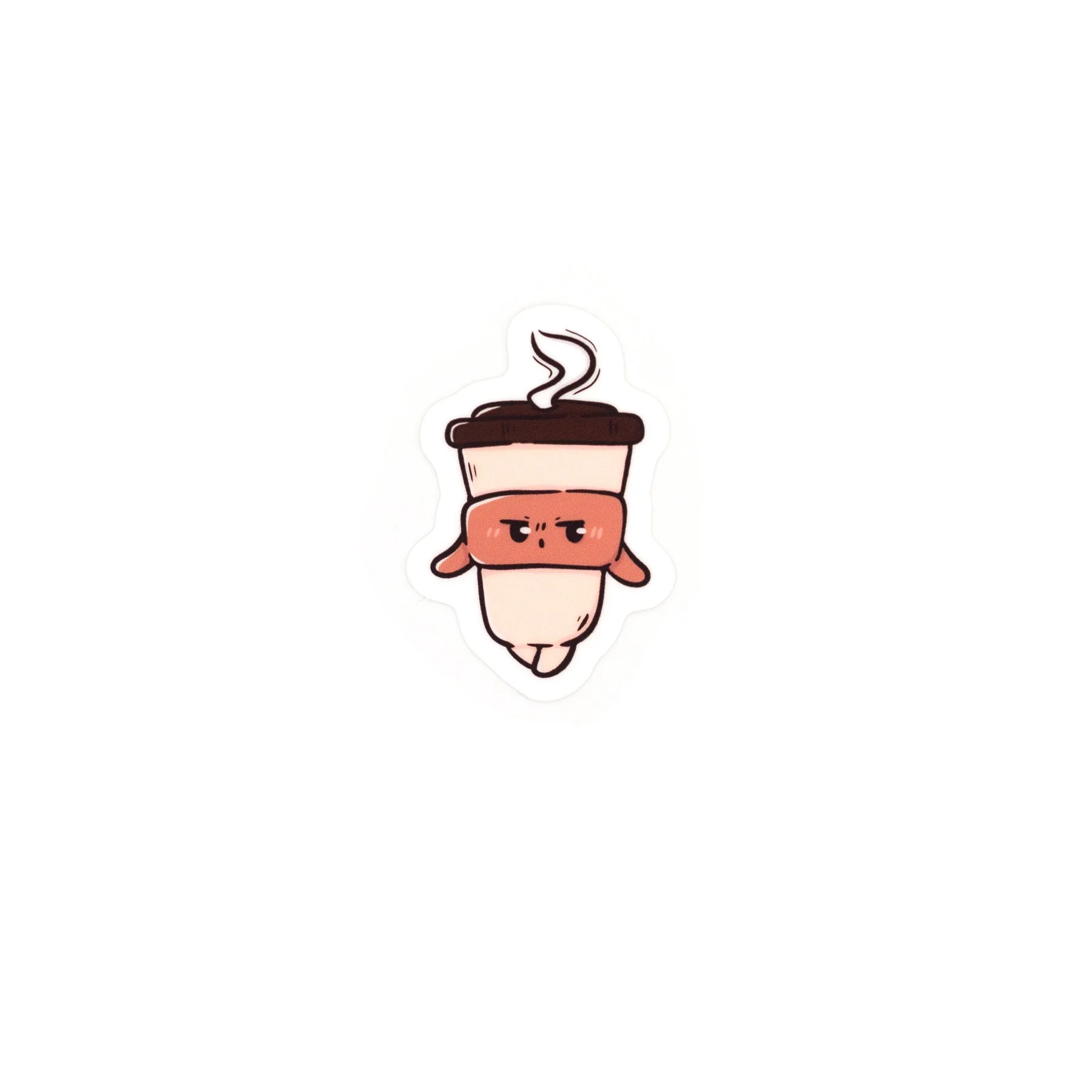Side-eye Coppi-kun, The Coffee Cup Mascot Matte Vinyl Sticker