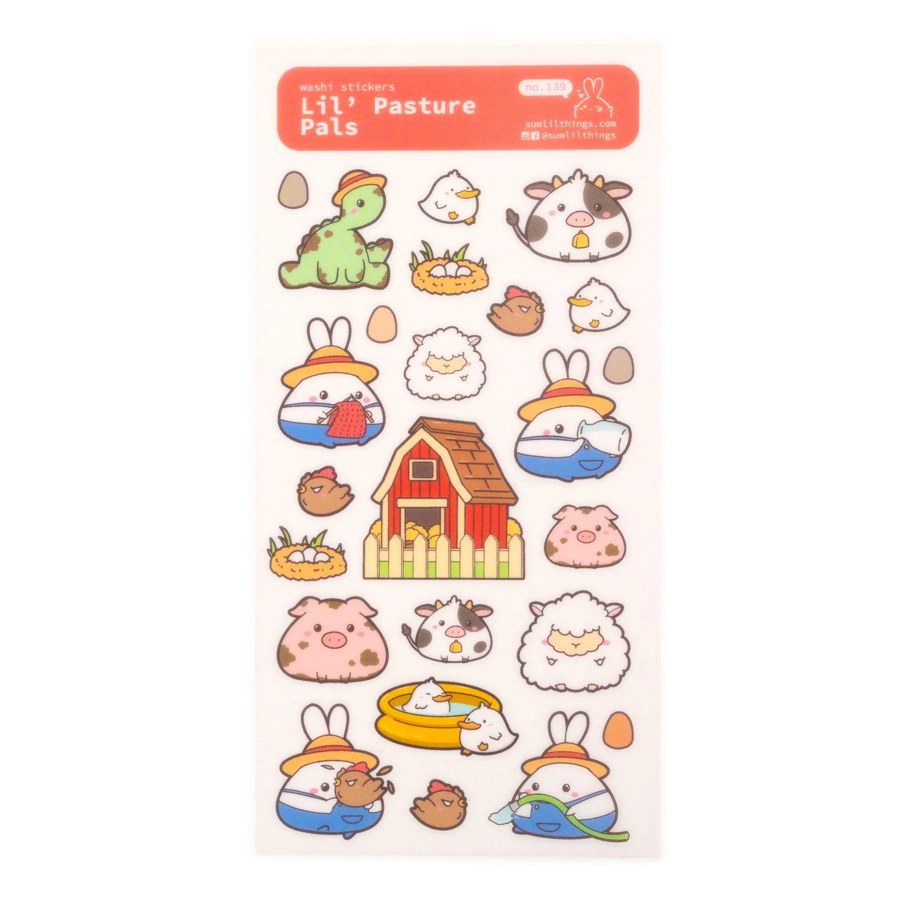 Lil' Pasture Pals Sticker Sheet (Washi)