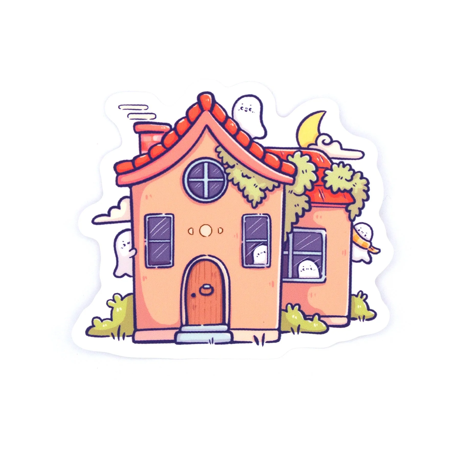 Lil Ghosties House Matte Vinyl Sticker