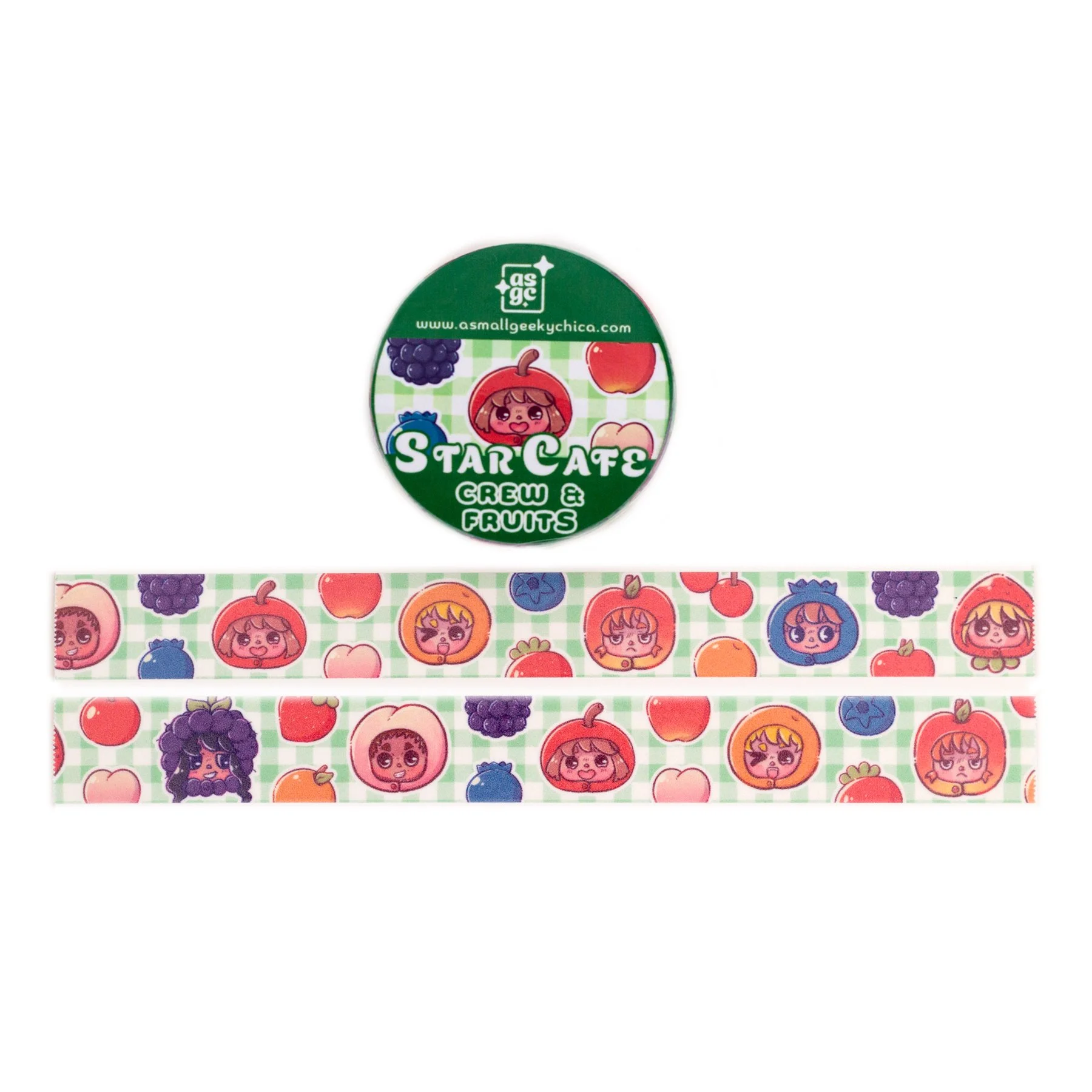 Star Cafe Fruit Onesies: Crew & Fruits - Washi Tape