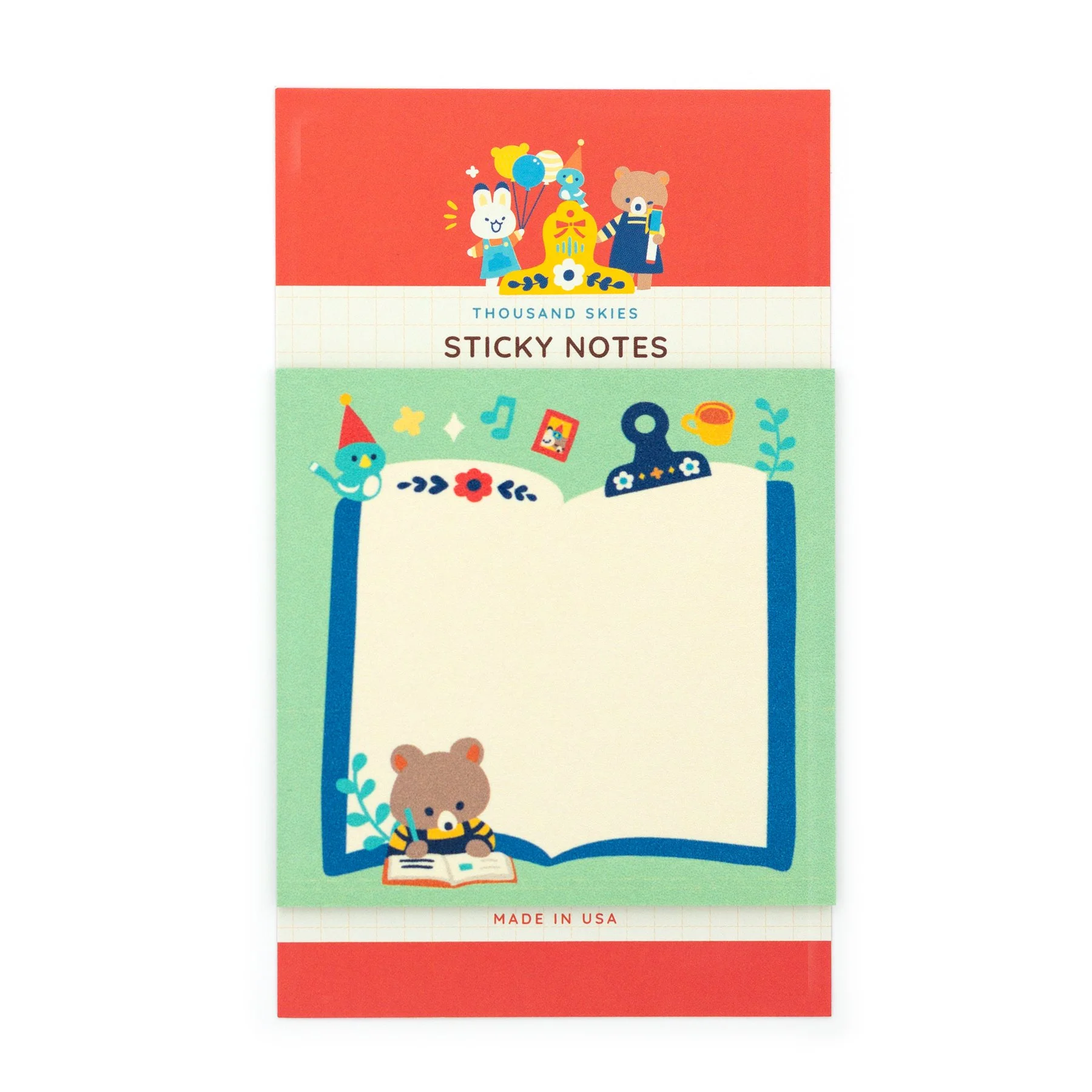 Journaling Bear Sticky Notes