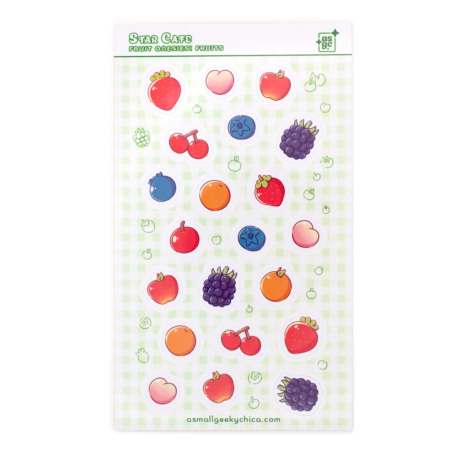 Star Cafe Fruit Onesies: All Fruits - Sticker Sheet