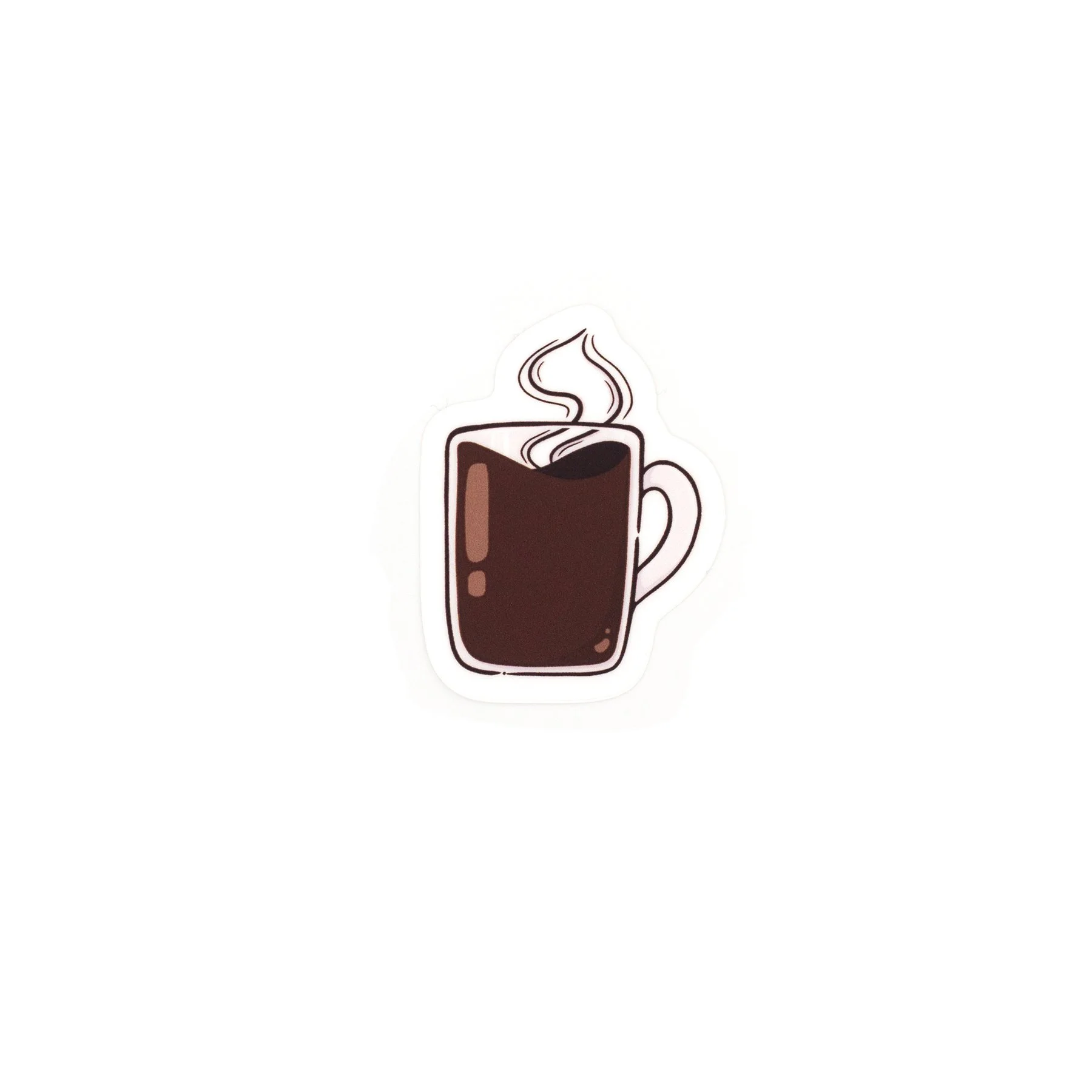 Black Coffee Matte Vinyl Sticker