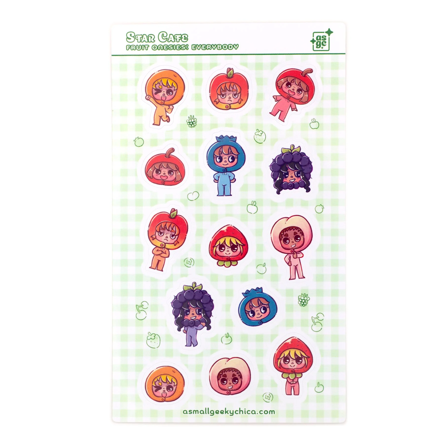 Star Cafe Fruit Onesies: Everybody - Sticker Sheet