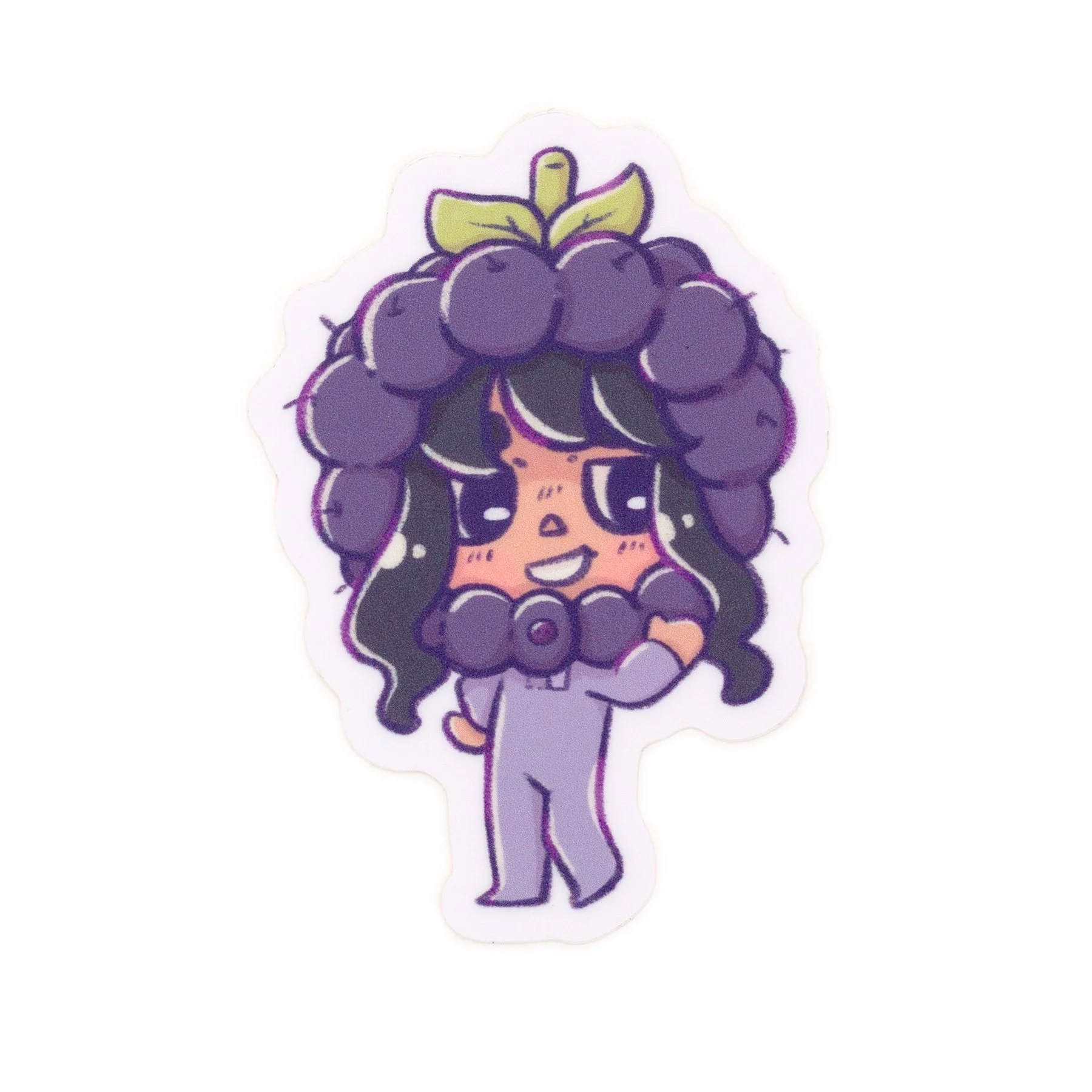 Star Cafe Fruit Onesies: Blackberry Boa Matte Vinyl Sticker