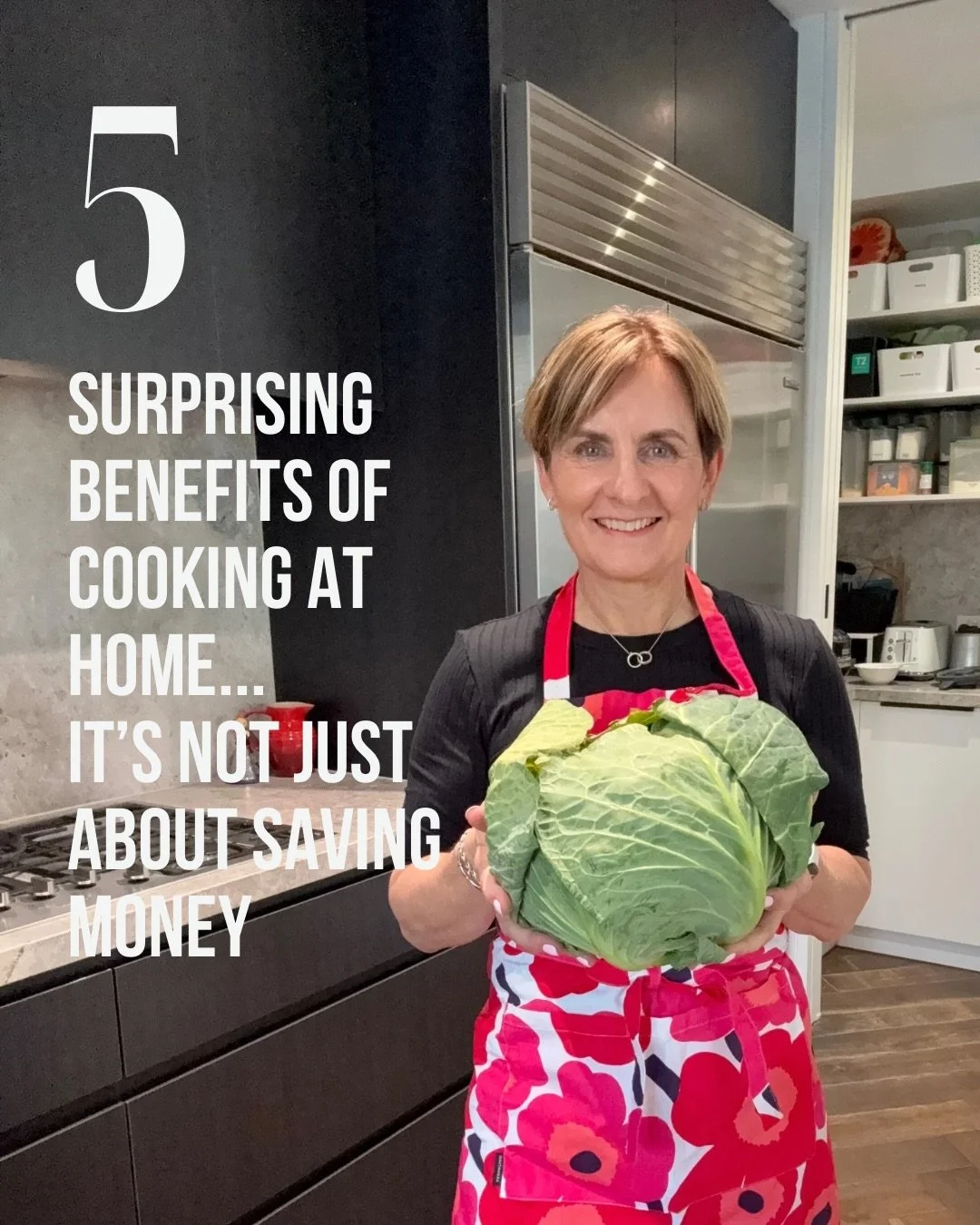 Reasons why....

1. You have Control

When you cook at home, you have full control over what you eat and what you cook.

You choose the ingredients and the recipes, allowing you to make healthier choices. You can also control portion sizes.

2. Healt