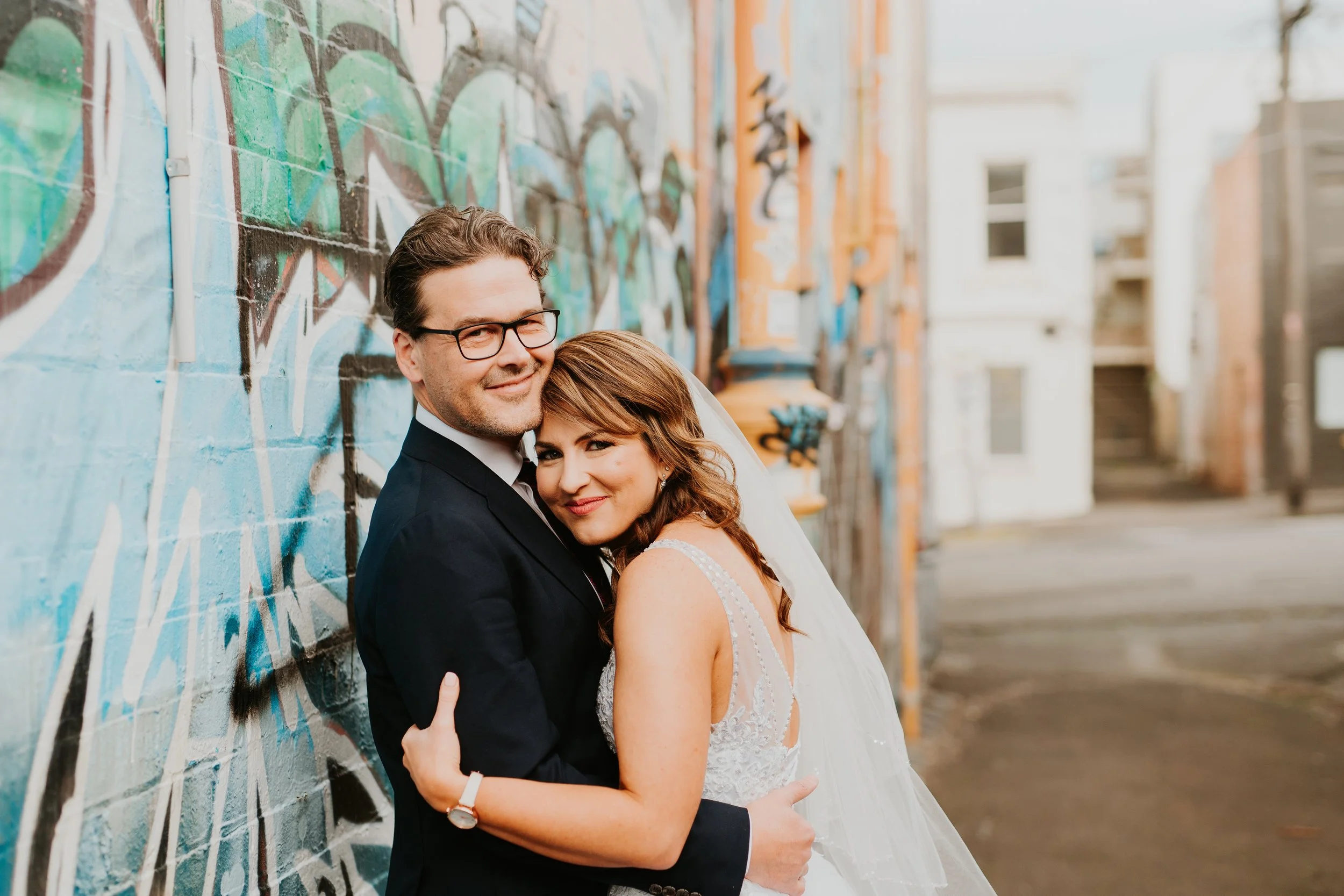Fitzroy couple elope in the graffiti alleys of Melbourne