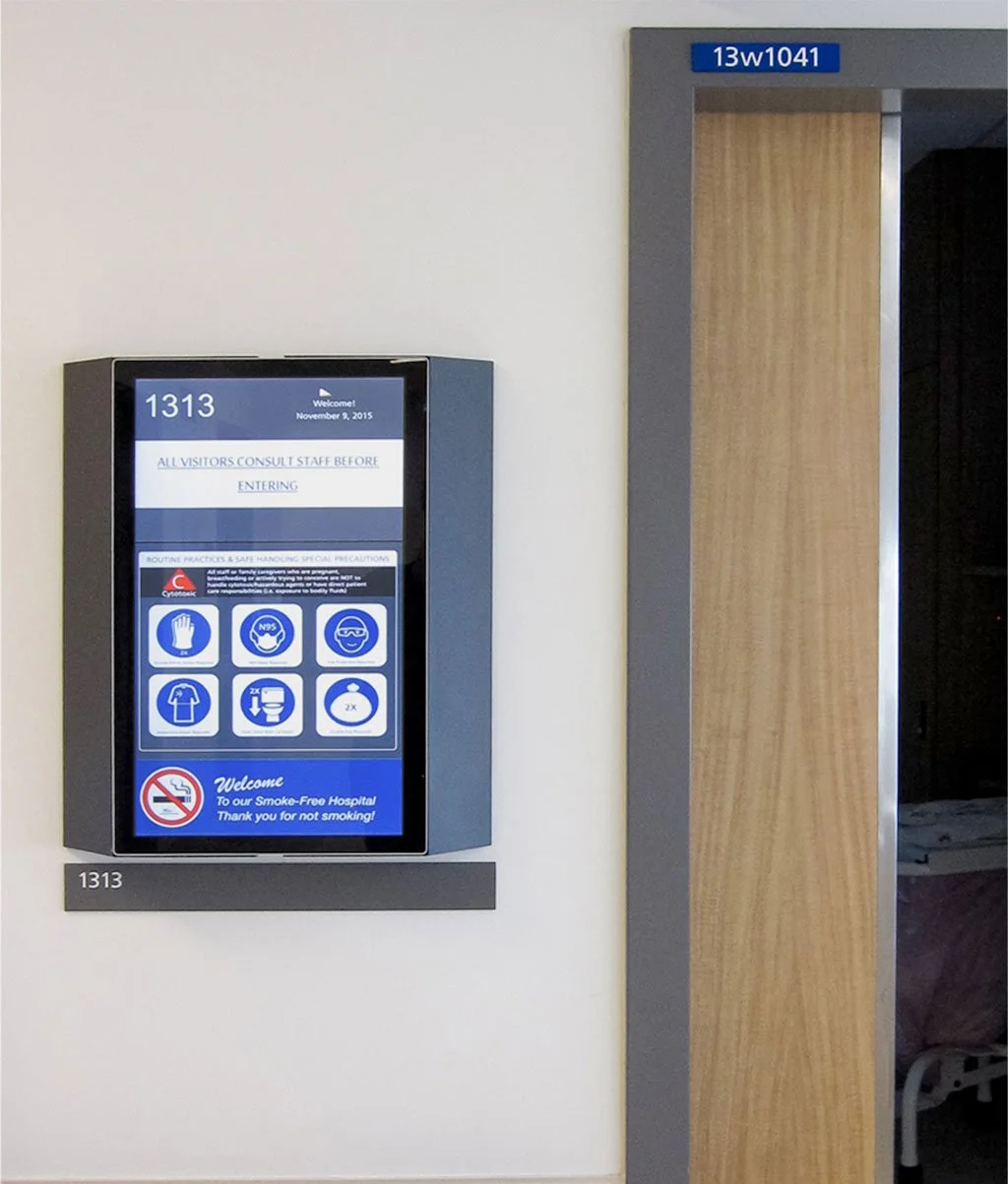 Bluefin Digital Monitors Transform Patient Room Signage in Ontario (Canada) Healthcare