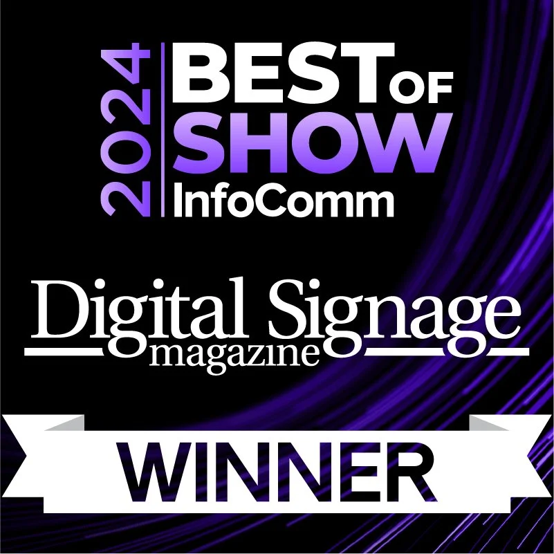 InfoComm 2024 Best of Show winner, 48.5" Ultrawide digital signage for its unique form factor